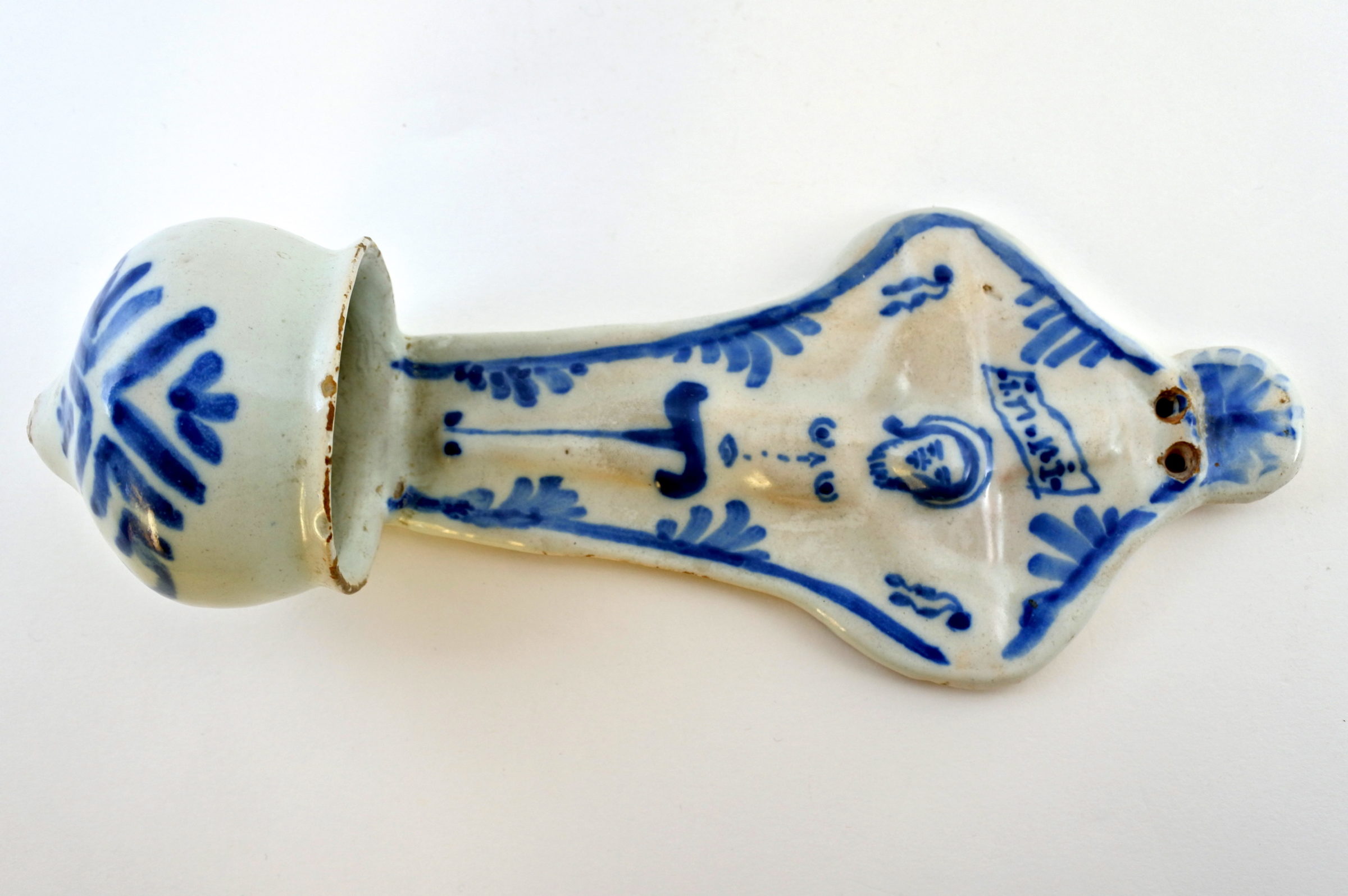 Acquasantiera in ceramica del XVIII° secolo - Altezza 24,6 cm - 2