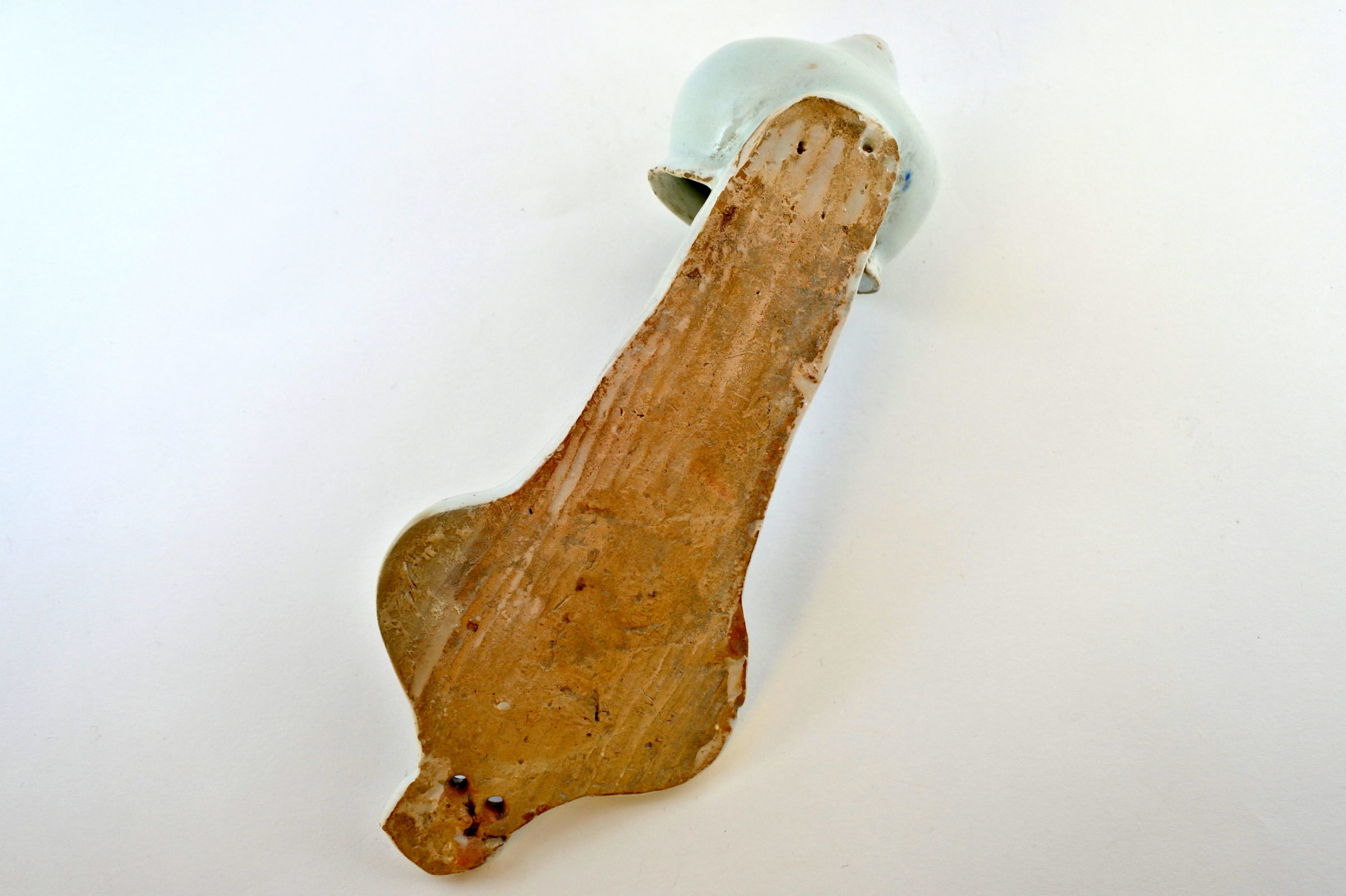 Acquasantiera in ceramica del XVIII° secolo - Altezza 24,6 cm - 4