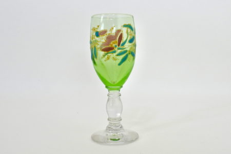 Bicchierino Legras in vetro soffiato e smalti - Altezza 9,1 cm