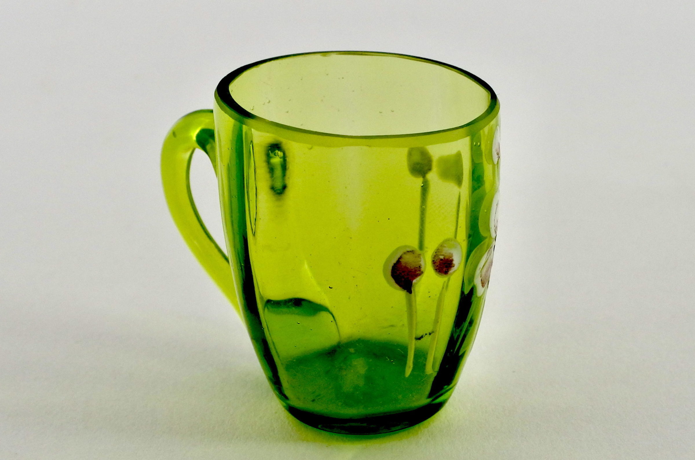 Bicchierino in vetro soffiato e smalti - Altezza 4,2 cm - 2
