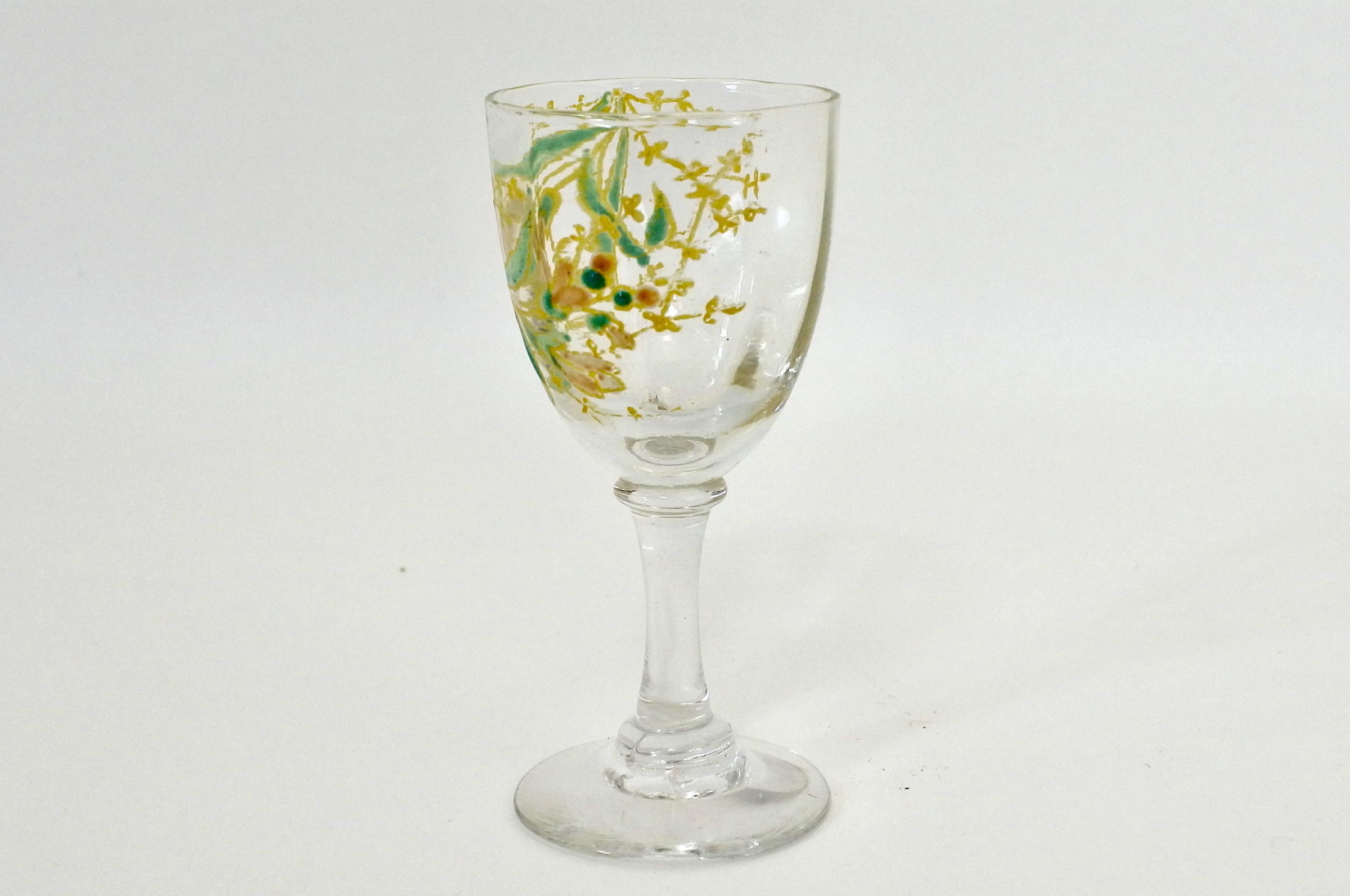 Bicchierino Legras in vetro trasparente soffiato e smalti - 2