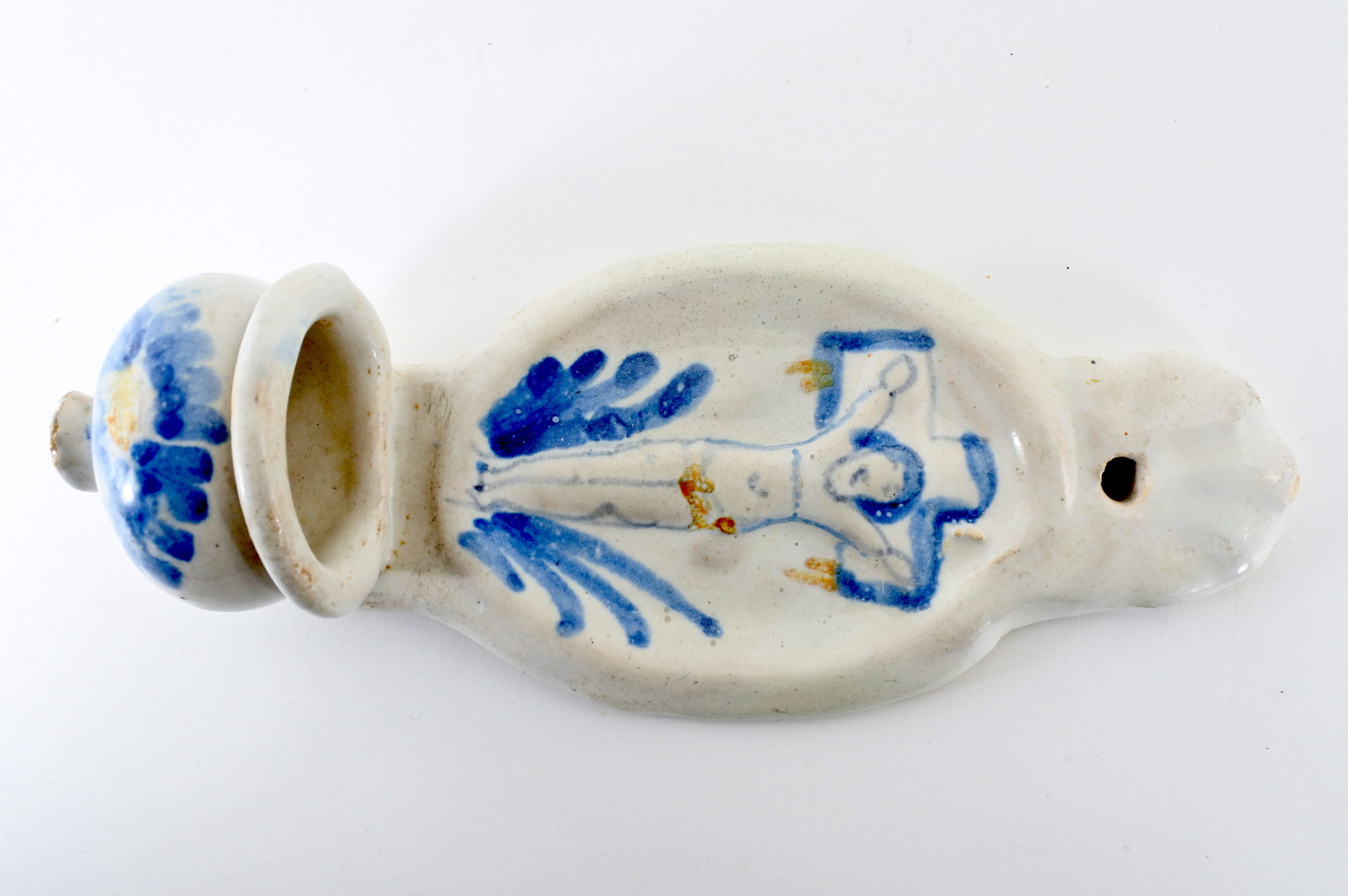 Acquasantiera in ceramica del XVIII° secolo - Altezza 22,7 cm - 2
