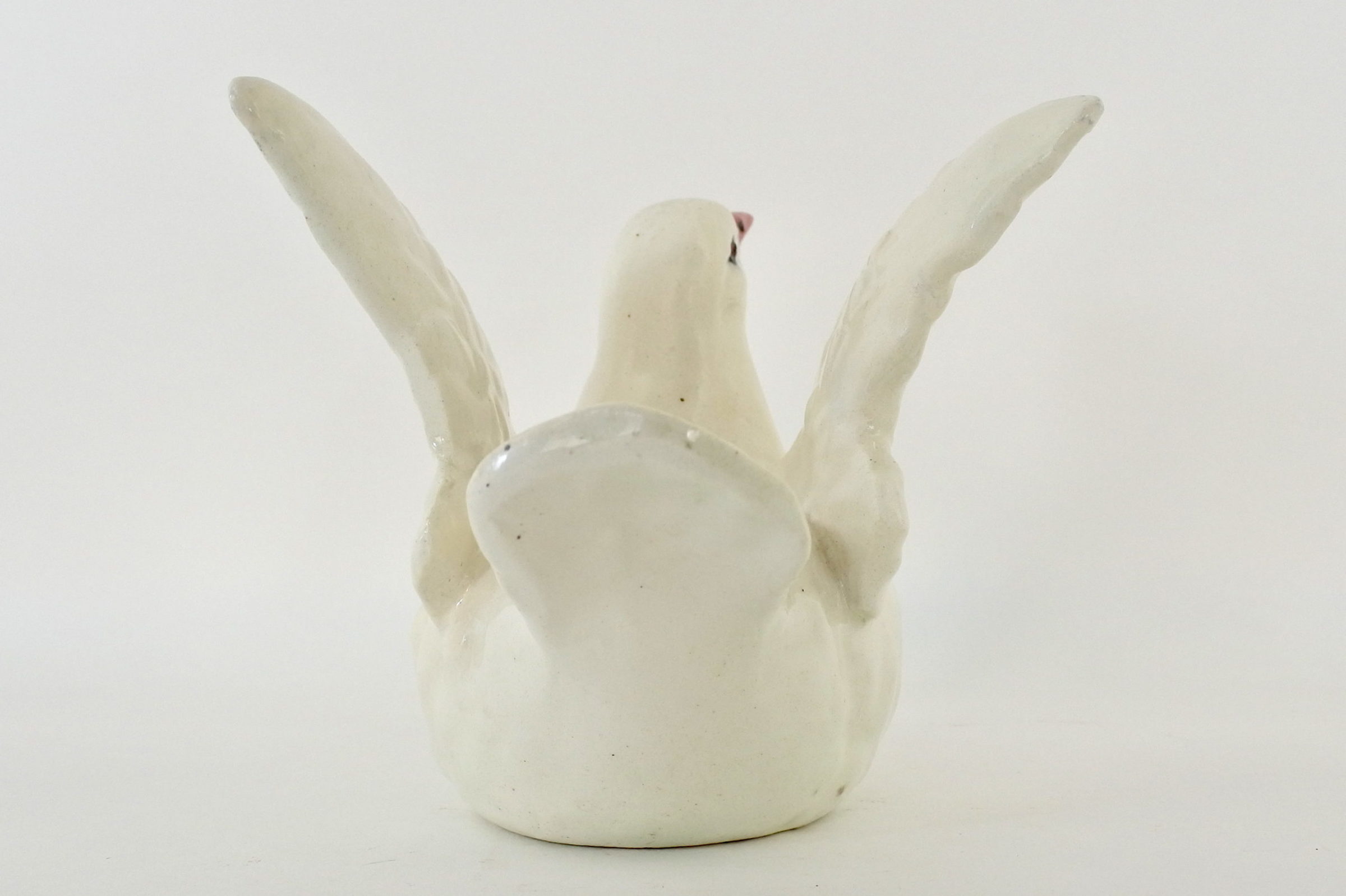 Jardinière Massier in ceramica barbotine a forma di colomba - 2