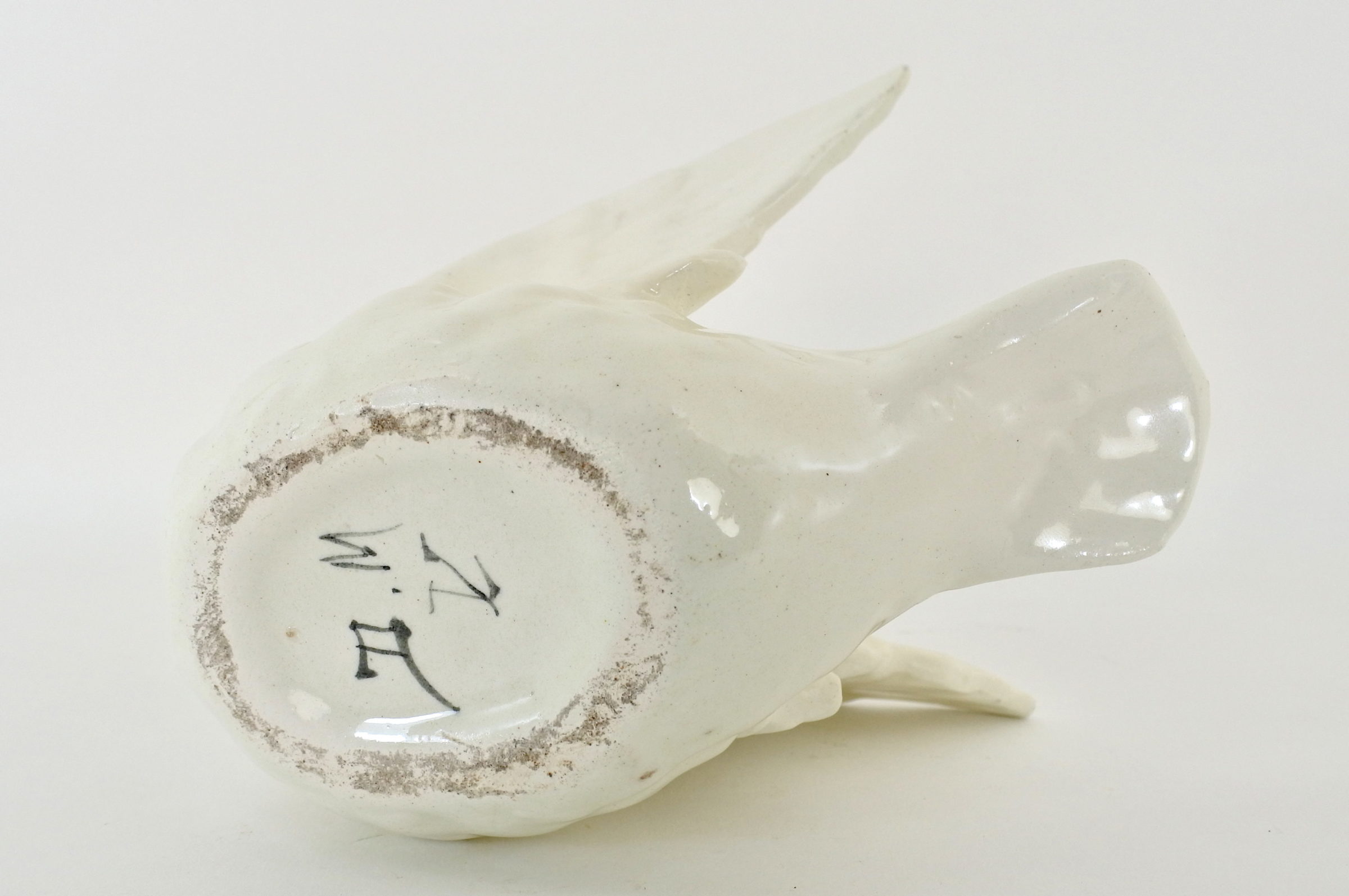 Jardinière Massier in ceramica barbotine a forma di colomba - 4