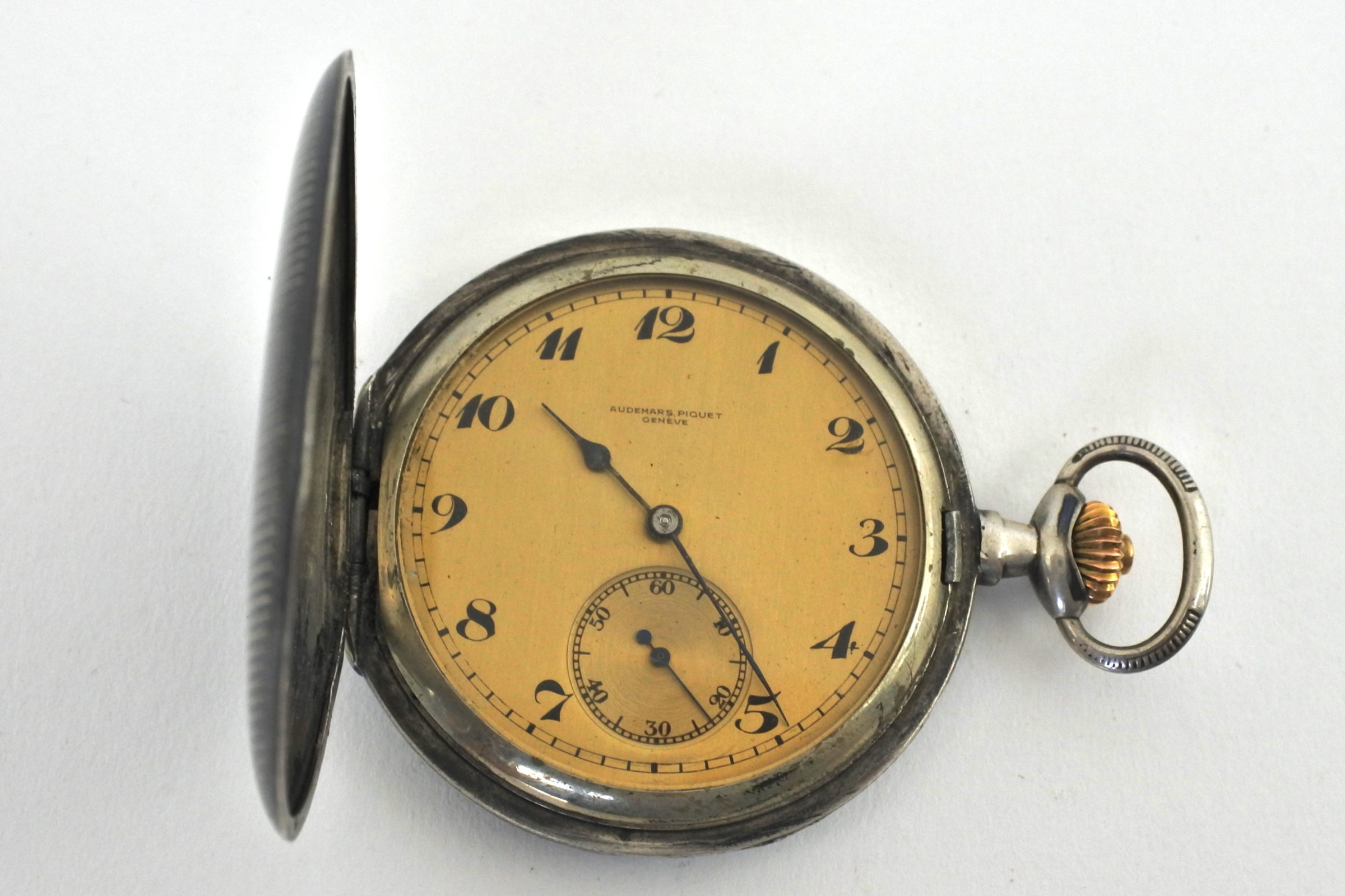Orologio da tasca in argento e niello – Audemars Piguet Genève - 2