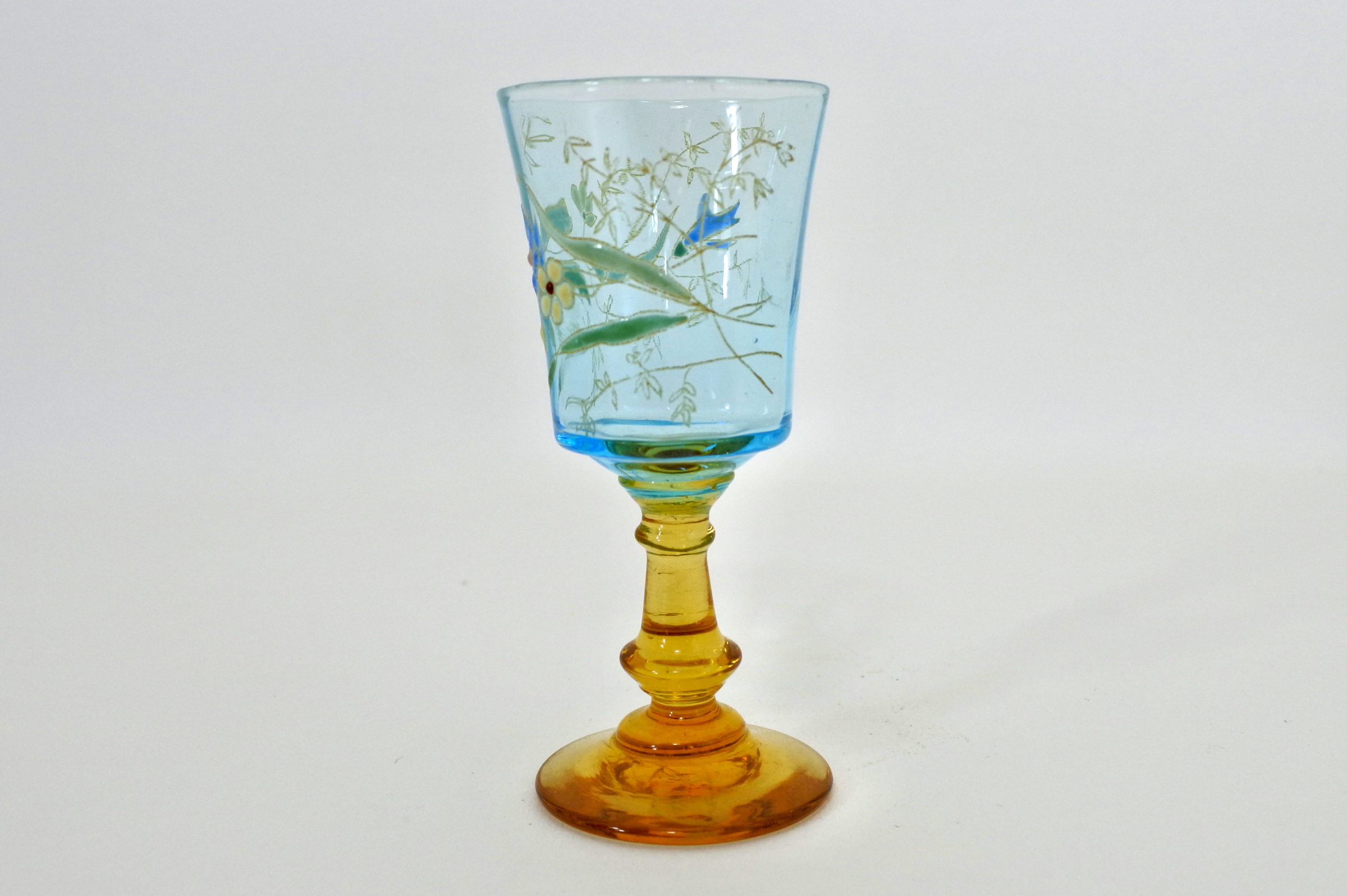 Bicchierino in vetro soffiato e smalti - Altezza 8,6 cm - 3