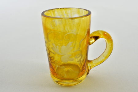 Bicchierino in vetro soffiato e molato