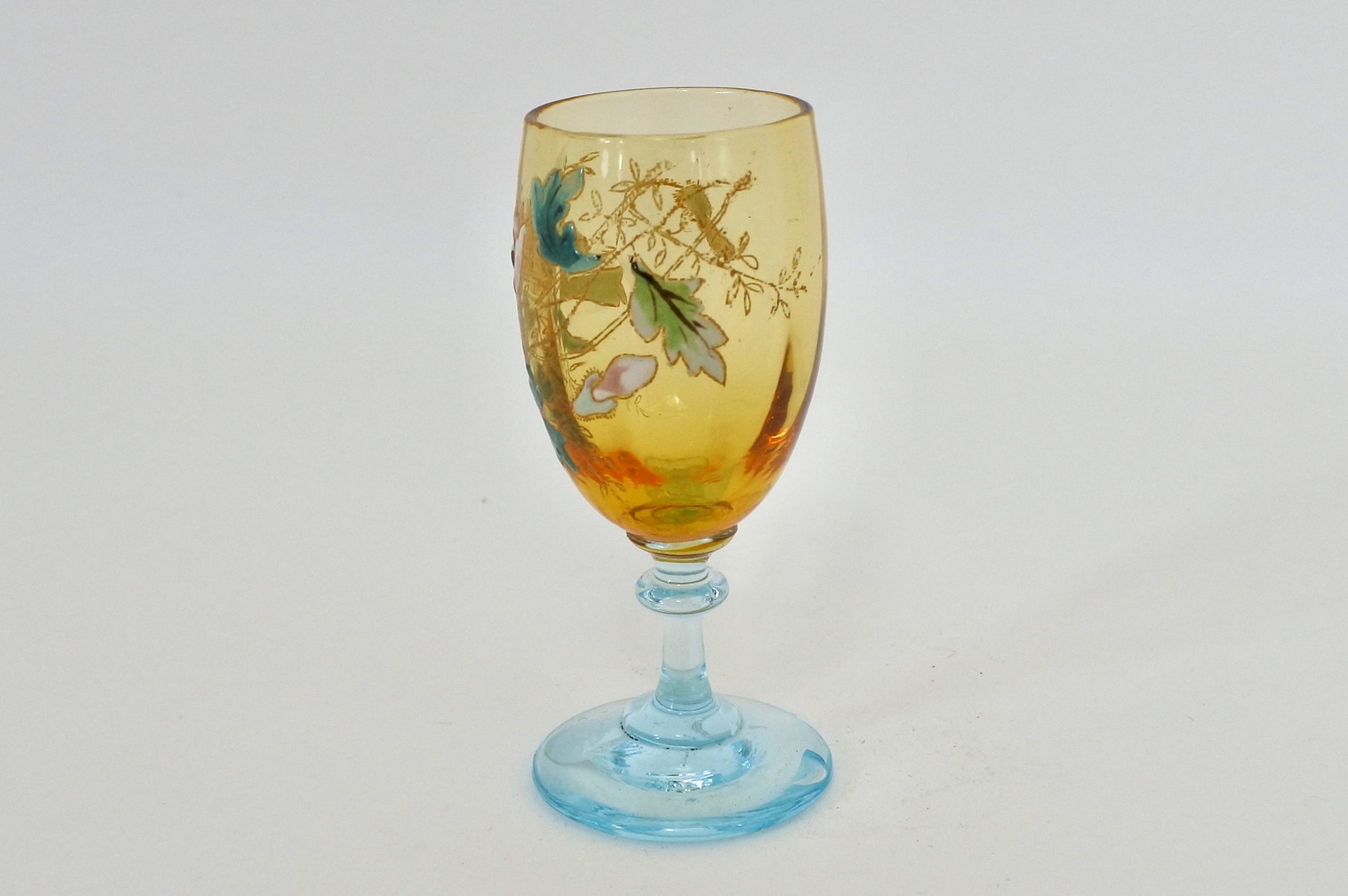 Bicchierino Legras bicolore in vetro soffiato e smalti - 2