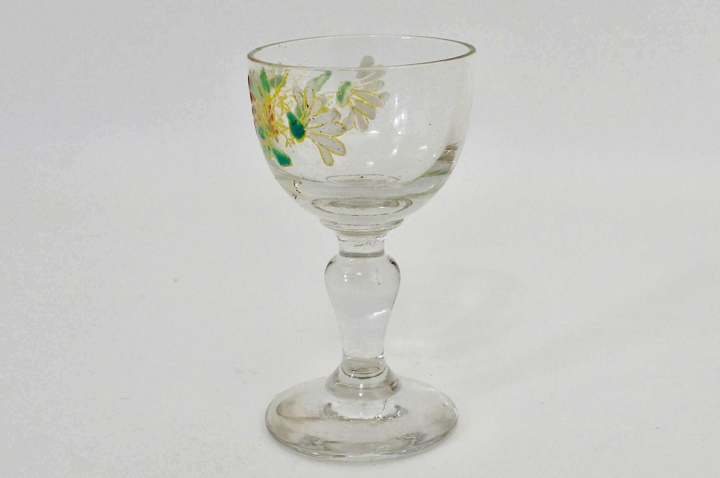 Bicchierino Legras in vetro soffiato e smalti - Altezza 8 cm - 2