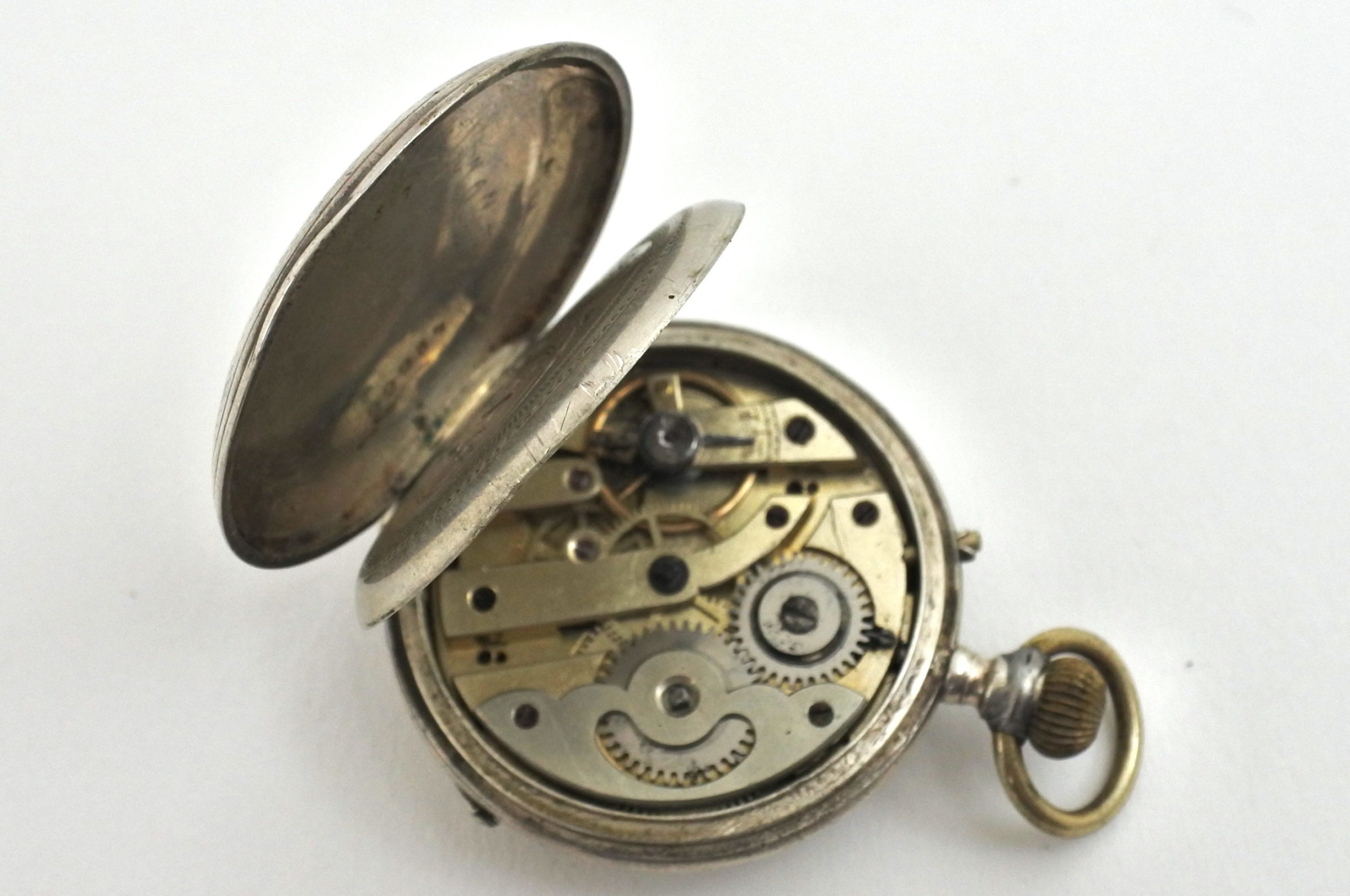 Orologio da tasca – monachina in argento - 3