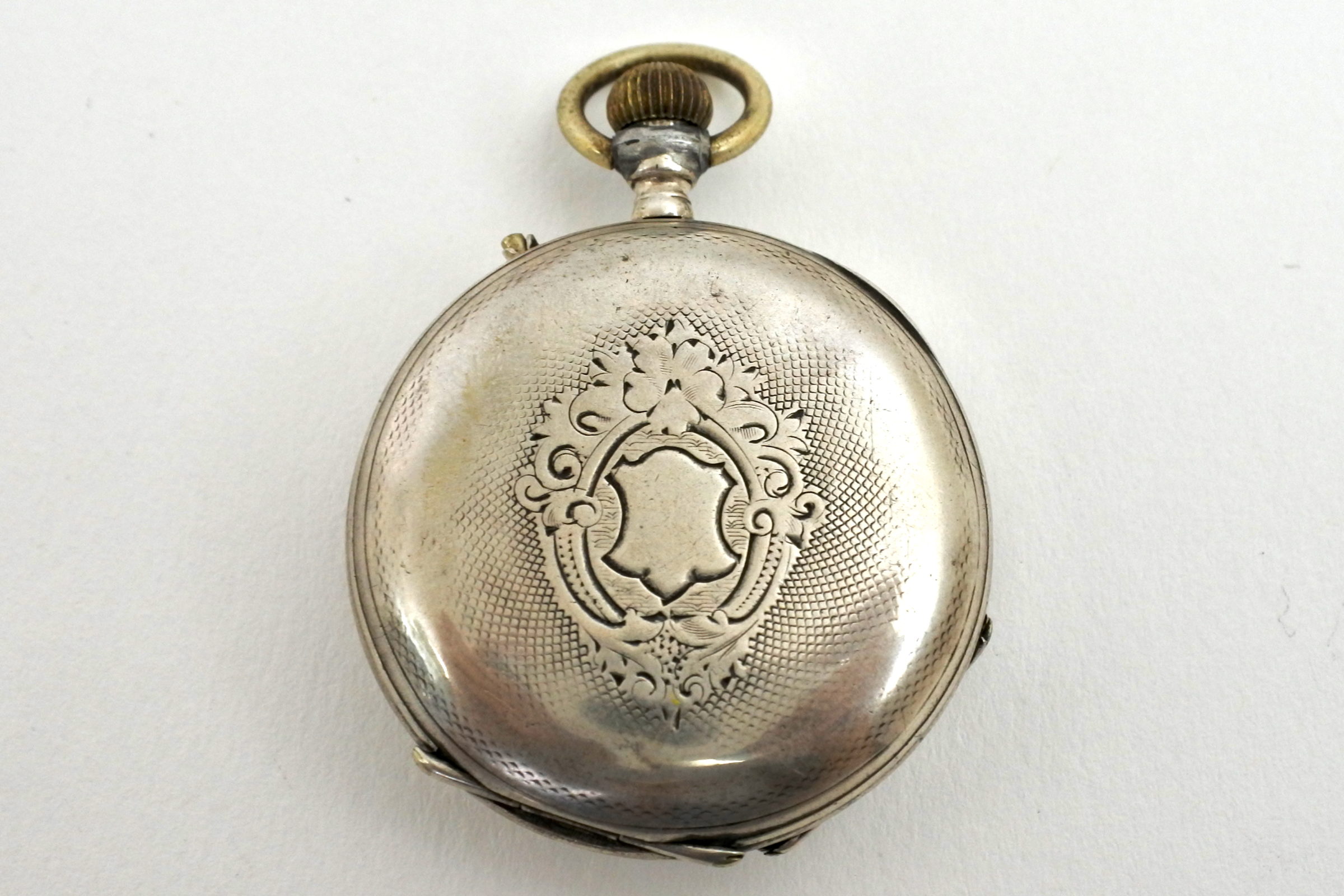 Orologio da tasca – monachina in argento - 5