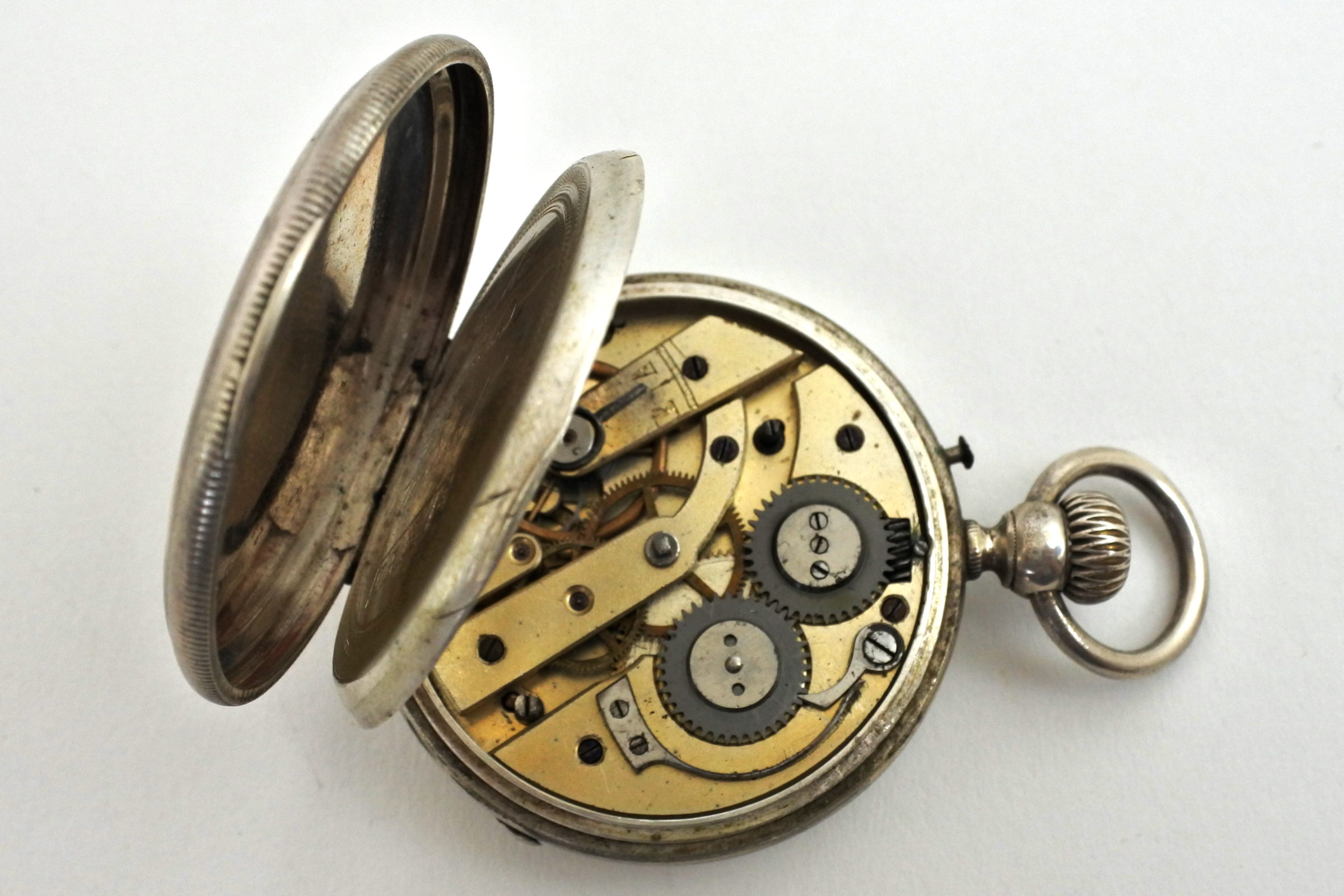 Orologio da tasca in argento – Diametro cassa 46 mm - 3
