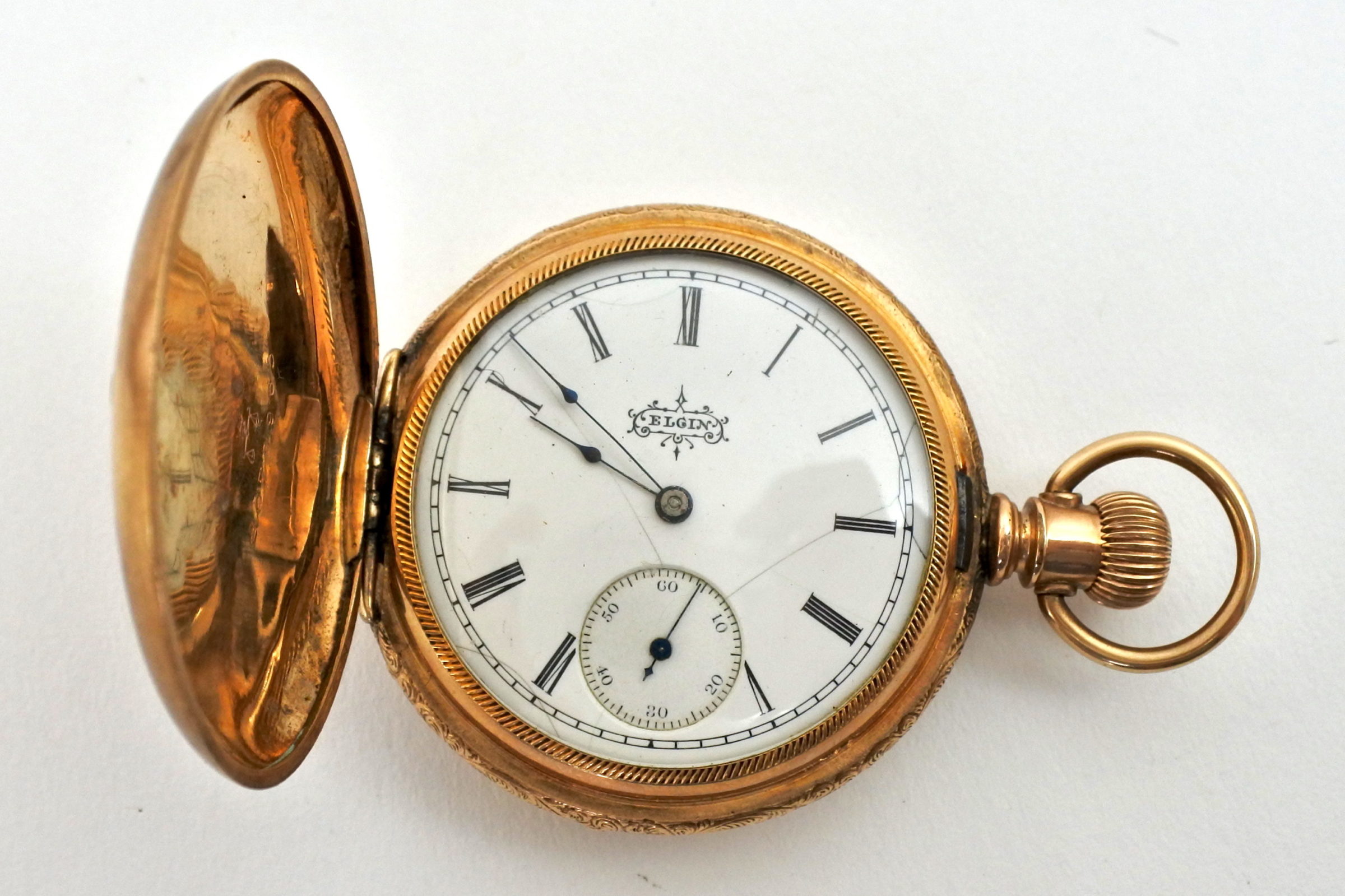 Orologio da tasca in oro – Elgin National Watch Company - 2
