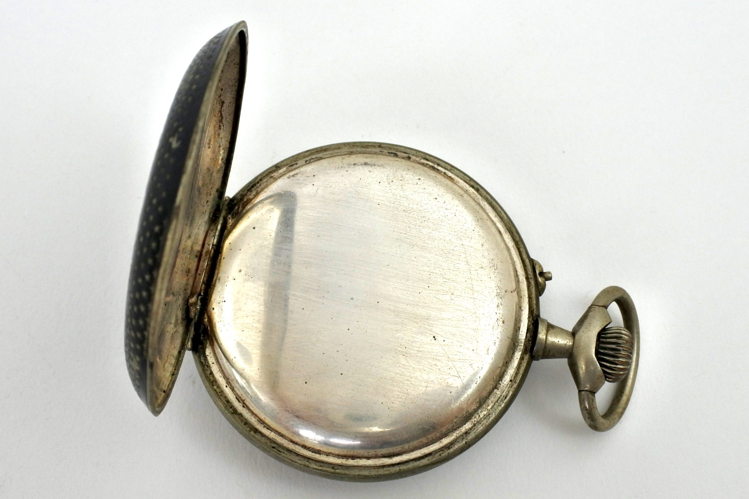 Orologio da tasca in argento e niello – Anti magnetique - 2