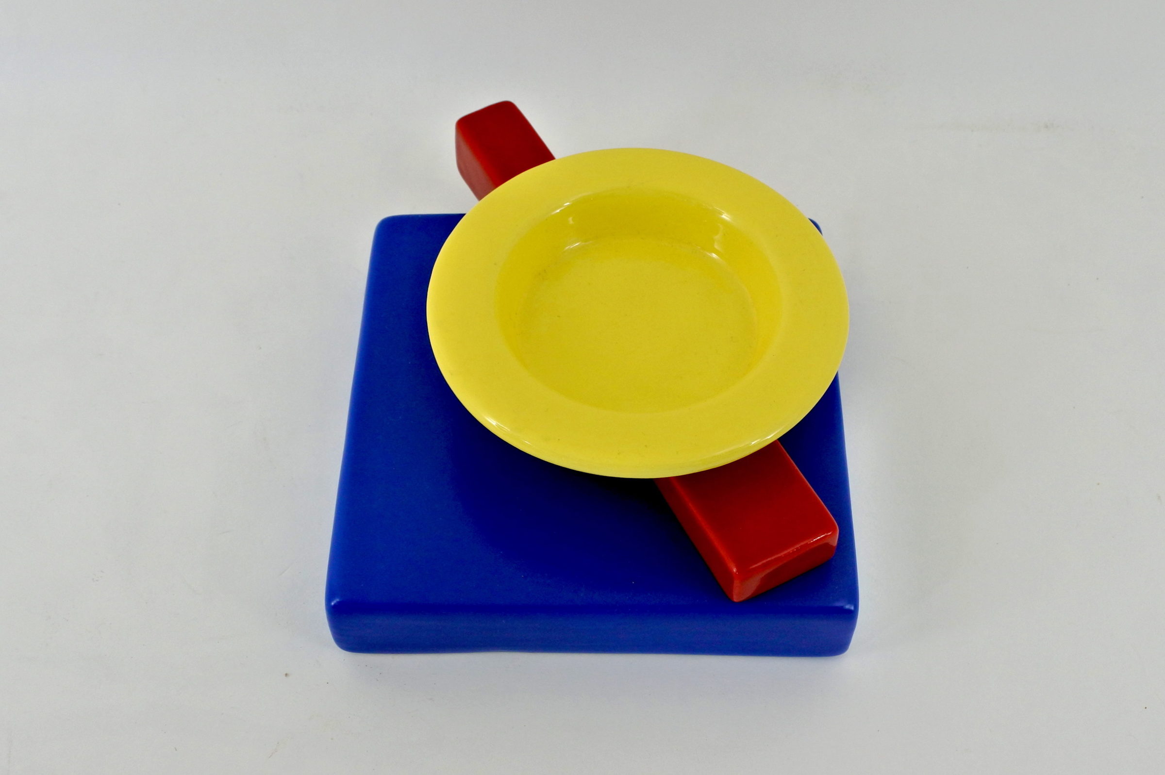Posacenere Squash in ceramica - Memphis Milano - 2