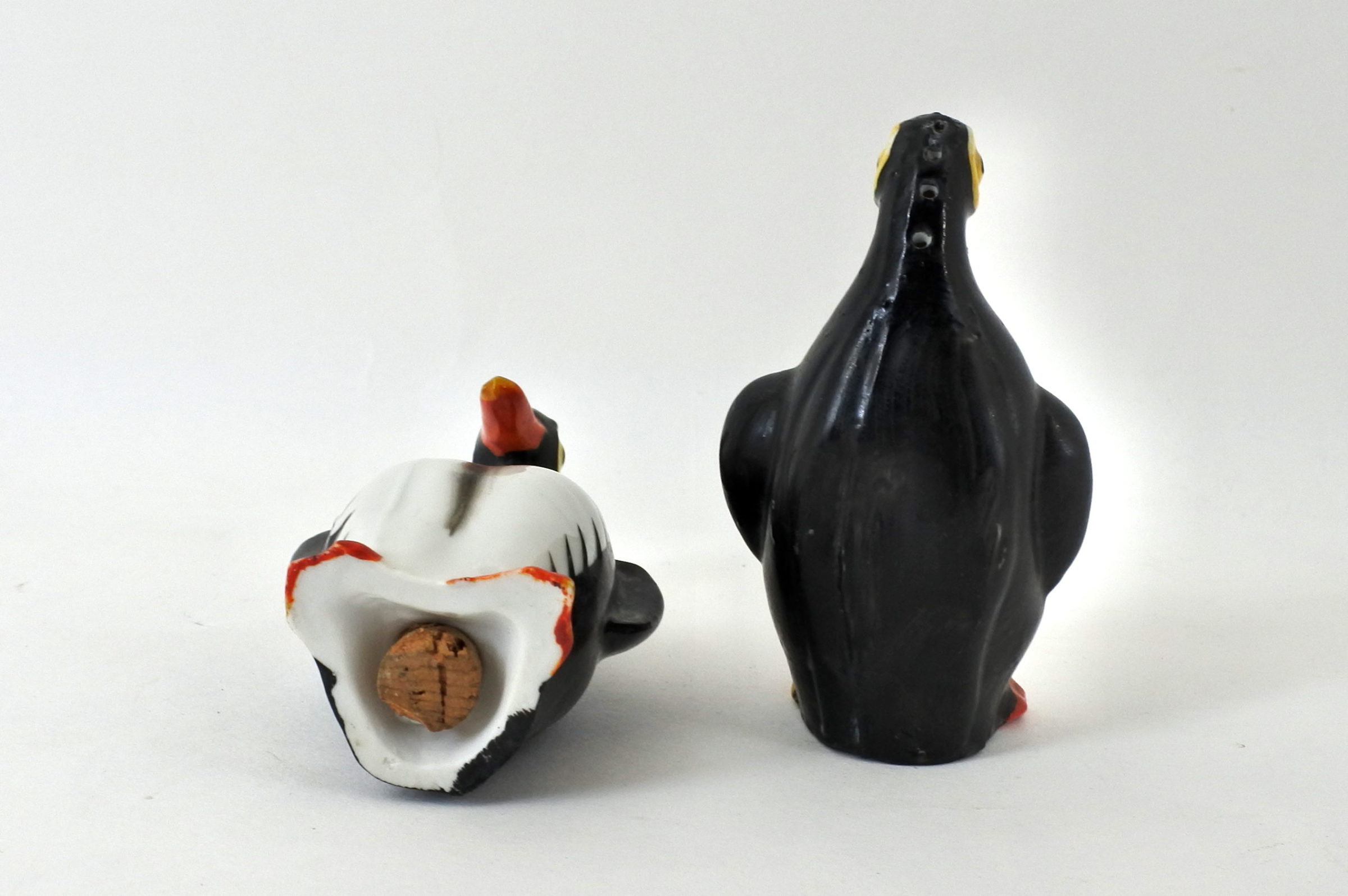 Coppia di salarini in ceramica a forma di pinguini - 2