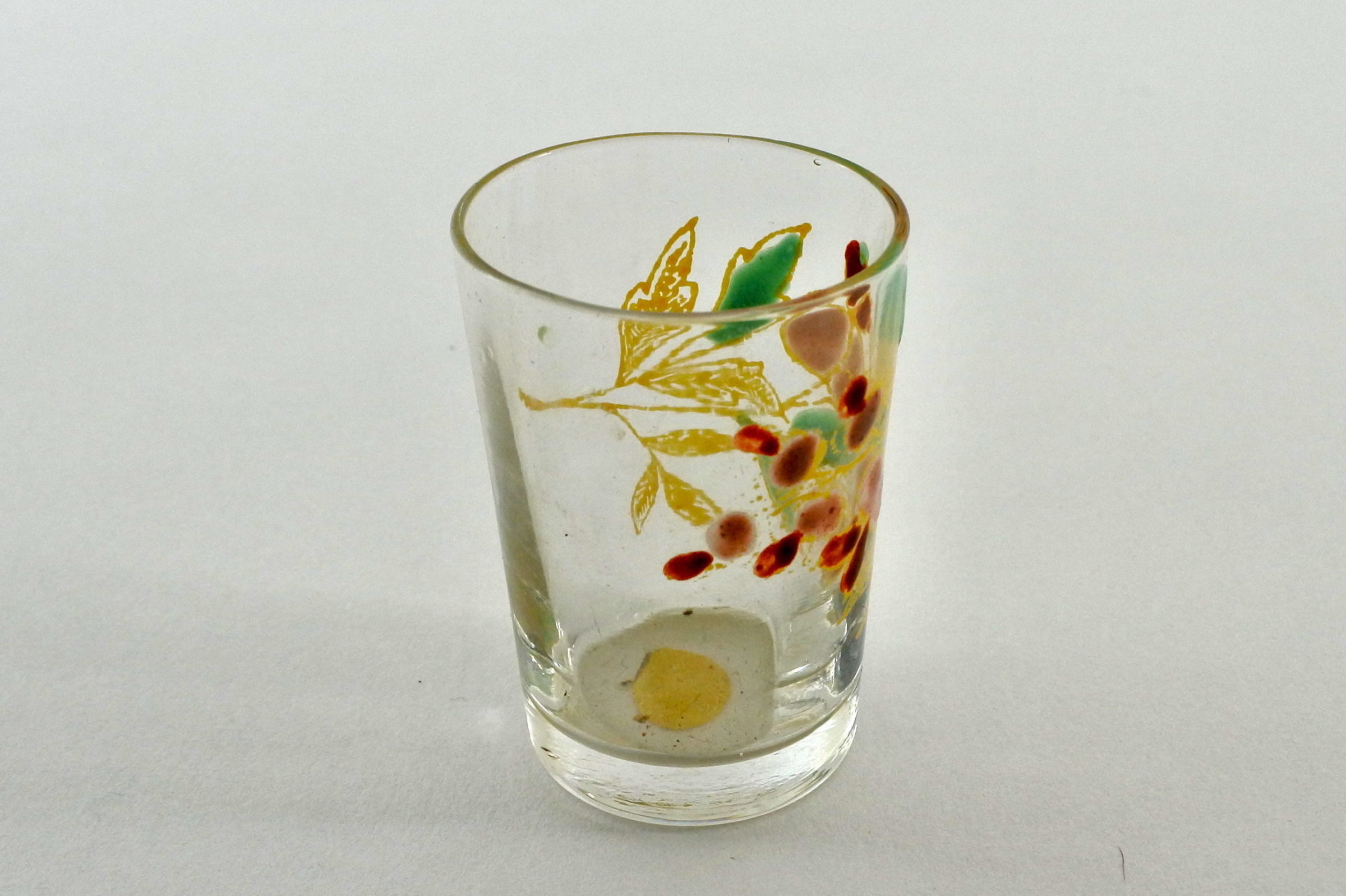 Bicchierino in vetro soffiato e smalti - Altezza 4,8 cm - 3