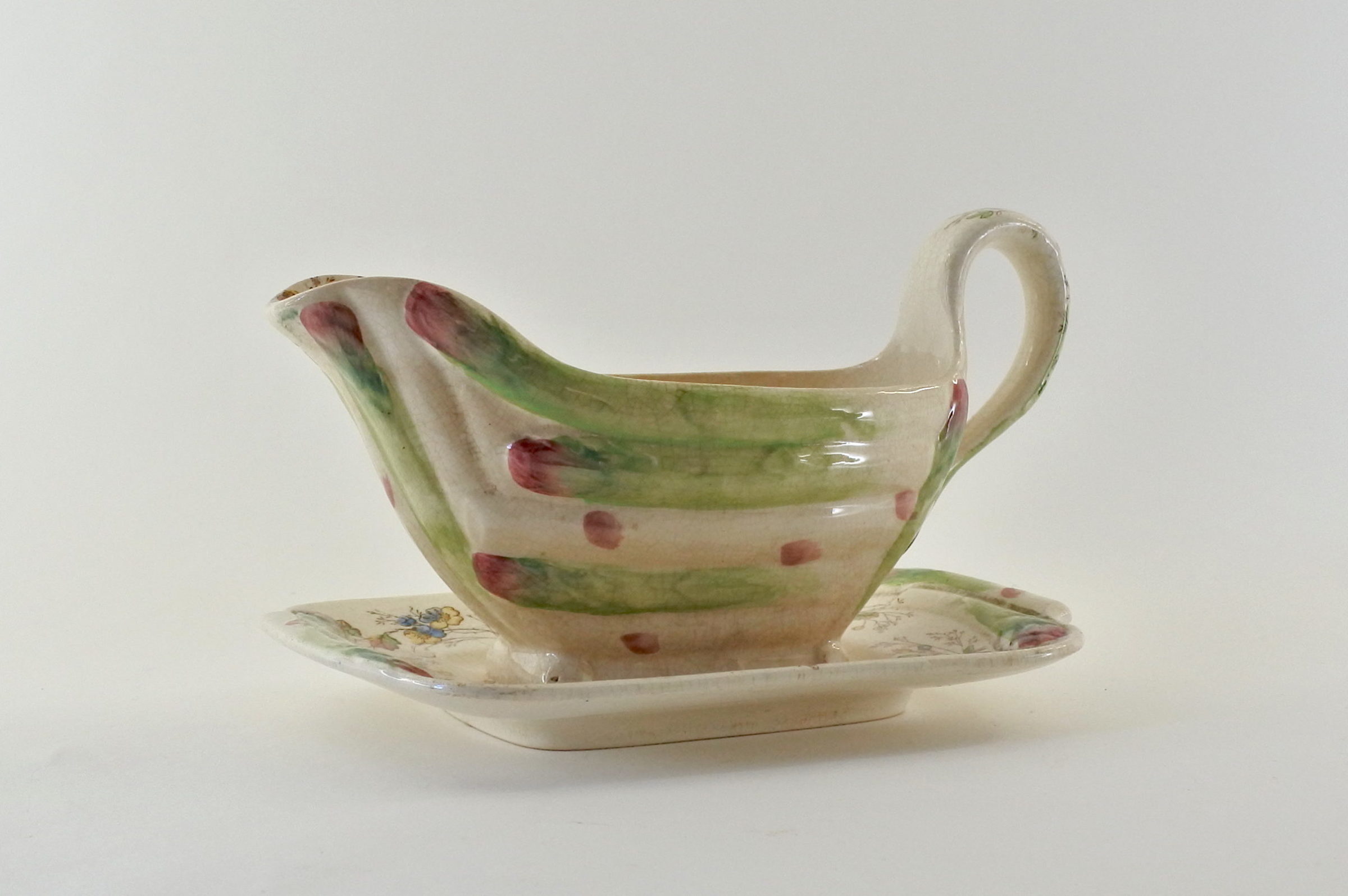Salsiera in ceramica barbotine - William A. Adderley & Co