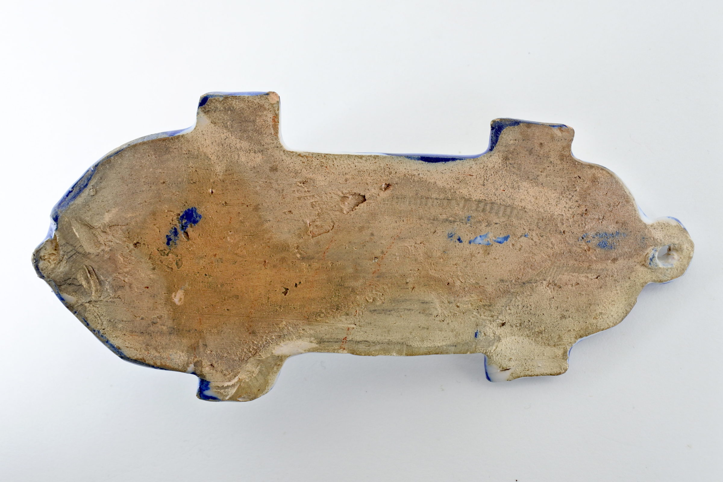 Acquasantiera in ceramica del XVIII° secolo - Altezza 20 cm - 3