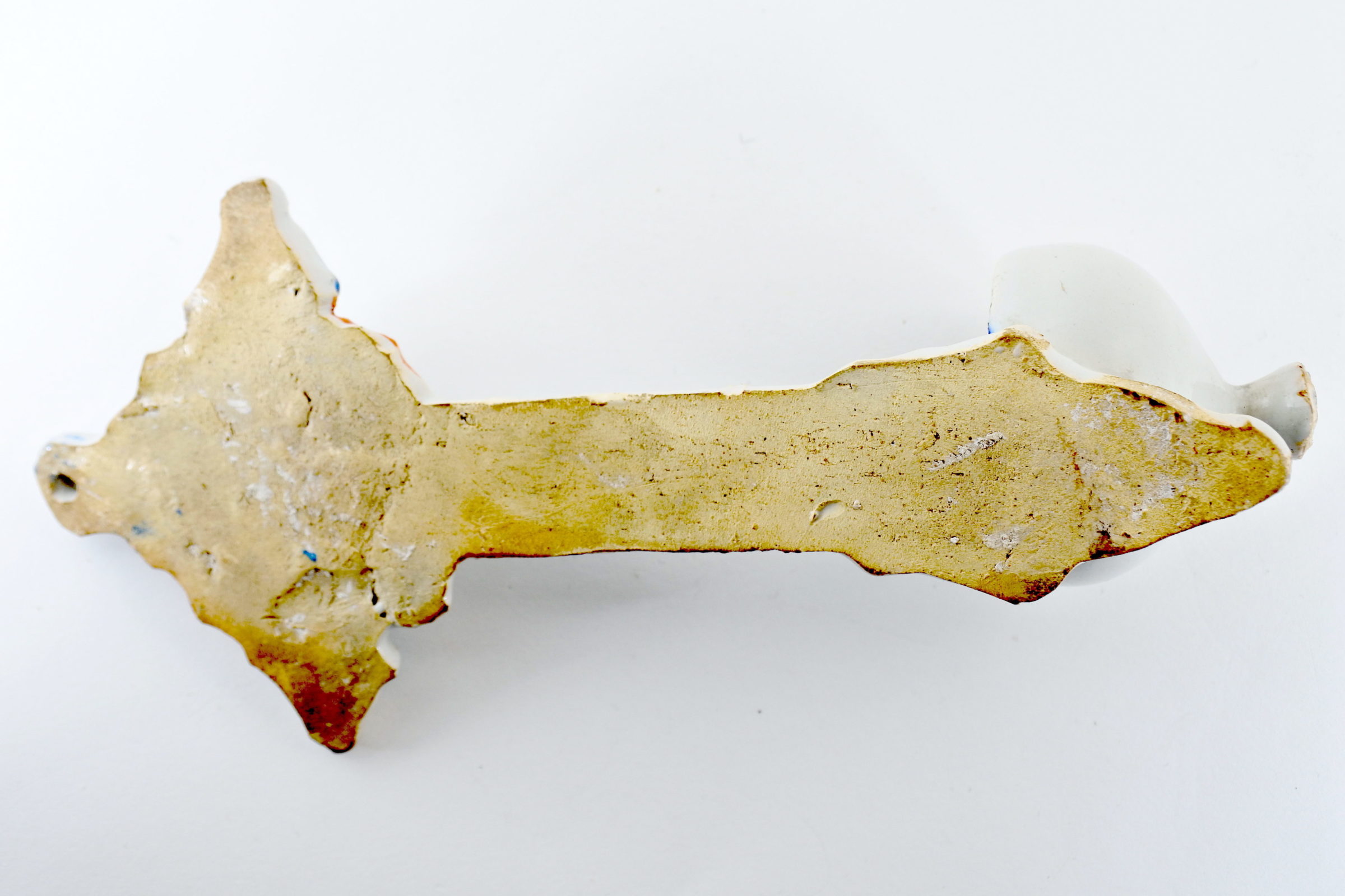 Acquasantiera in ceramica del XVIII° secolo - Altezza 23,2 cm - 3