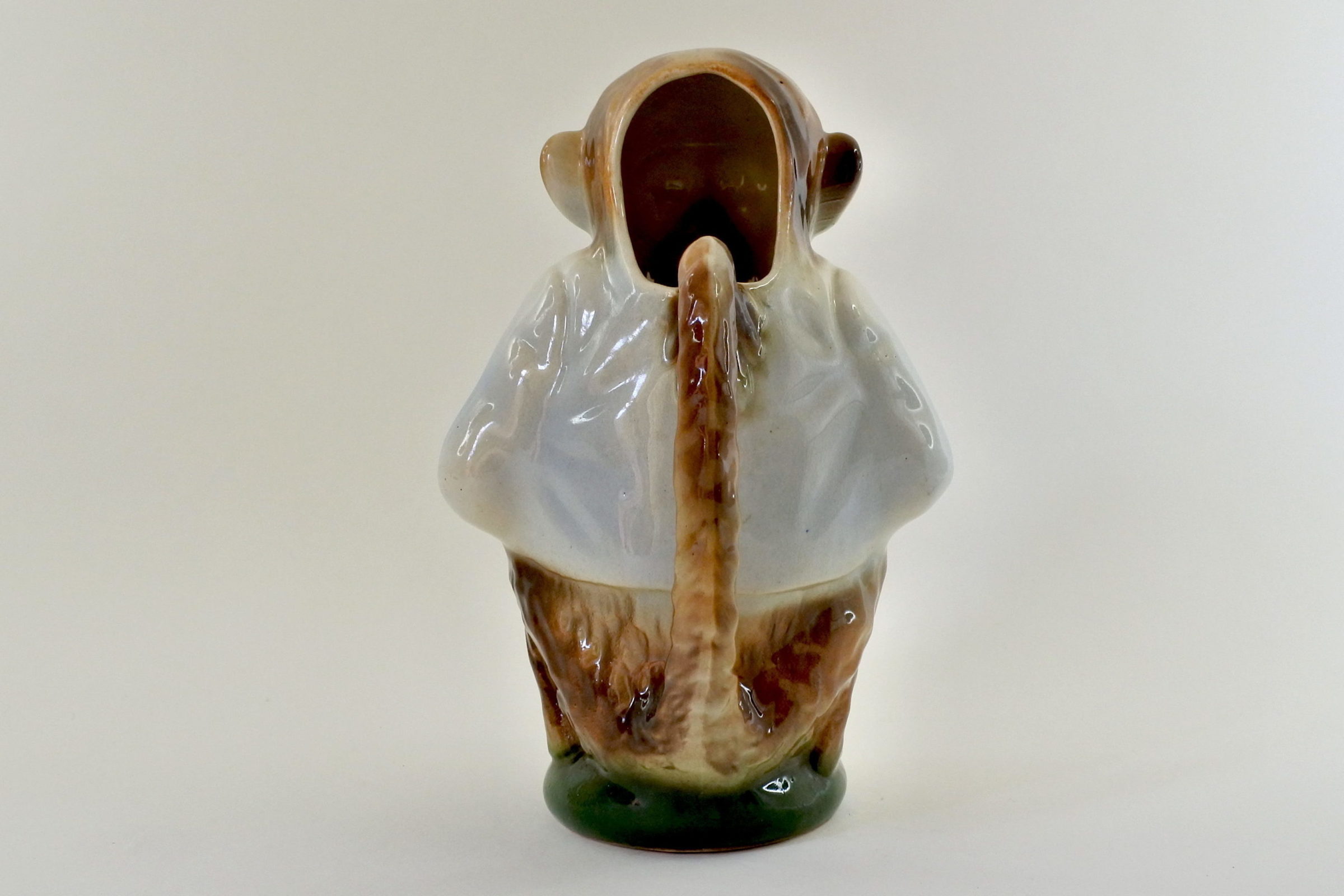 Brocca in ceramica barbotine a forma di scimmia - Saint Clément n° 435 - 3