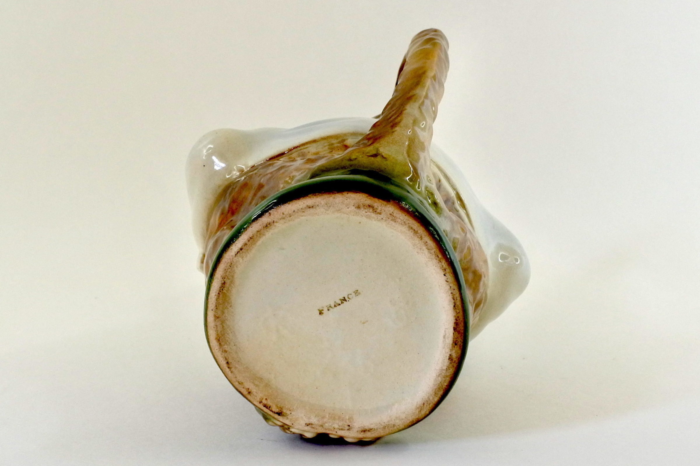 Brocca in ceramica barbotine a forma di scimmia - Saint Clément n° 435 - 6