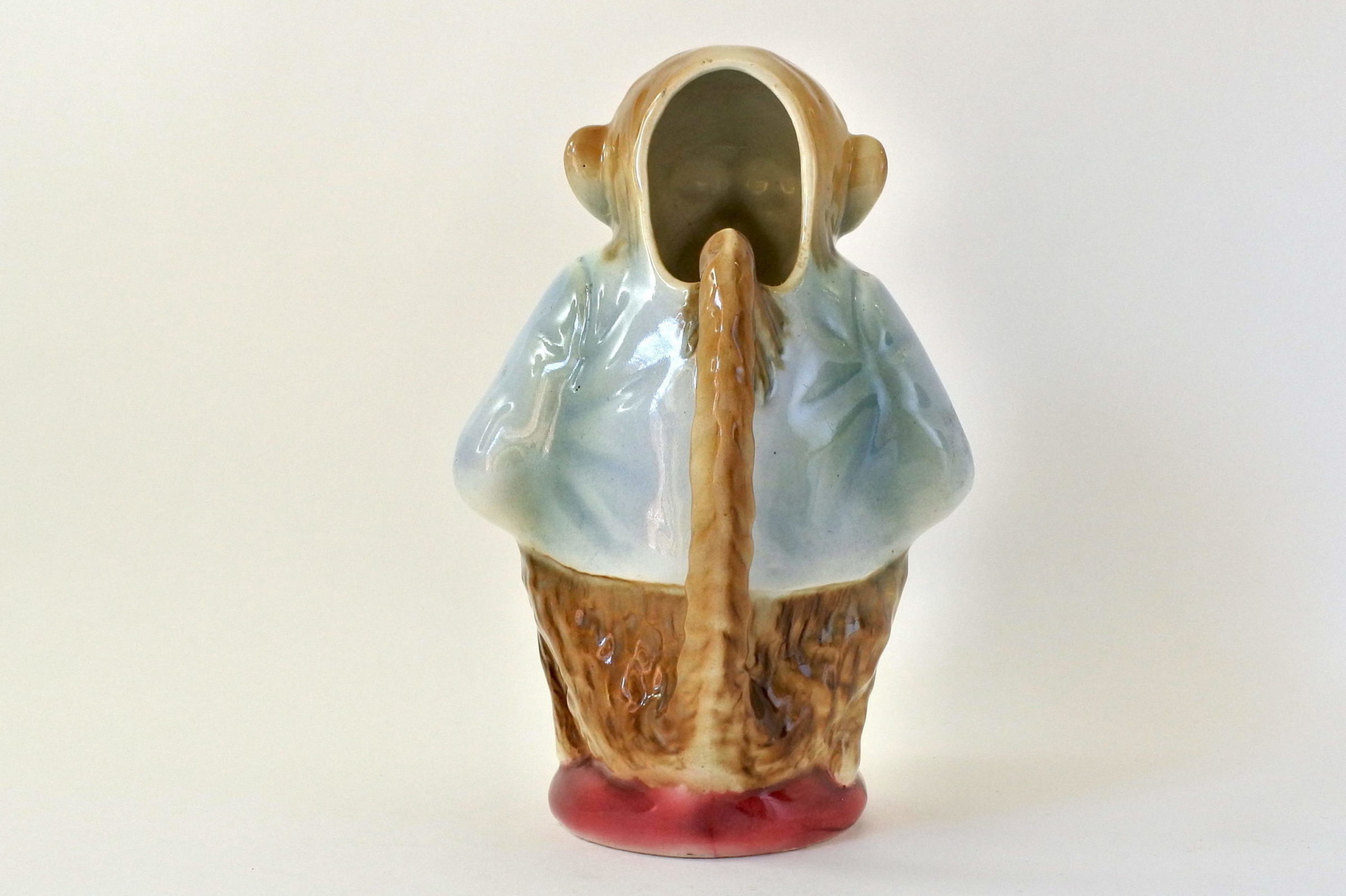 Brocca in ceramica barbotine con forma di scimmia - Saint Clément n° 435 - 3