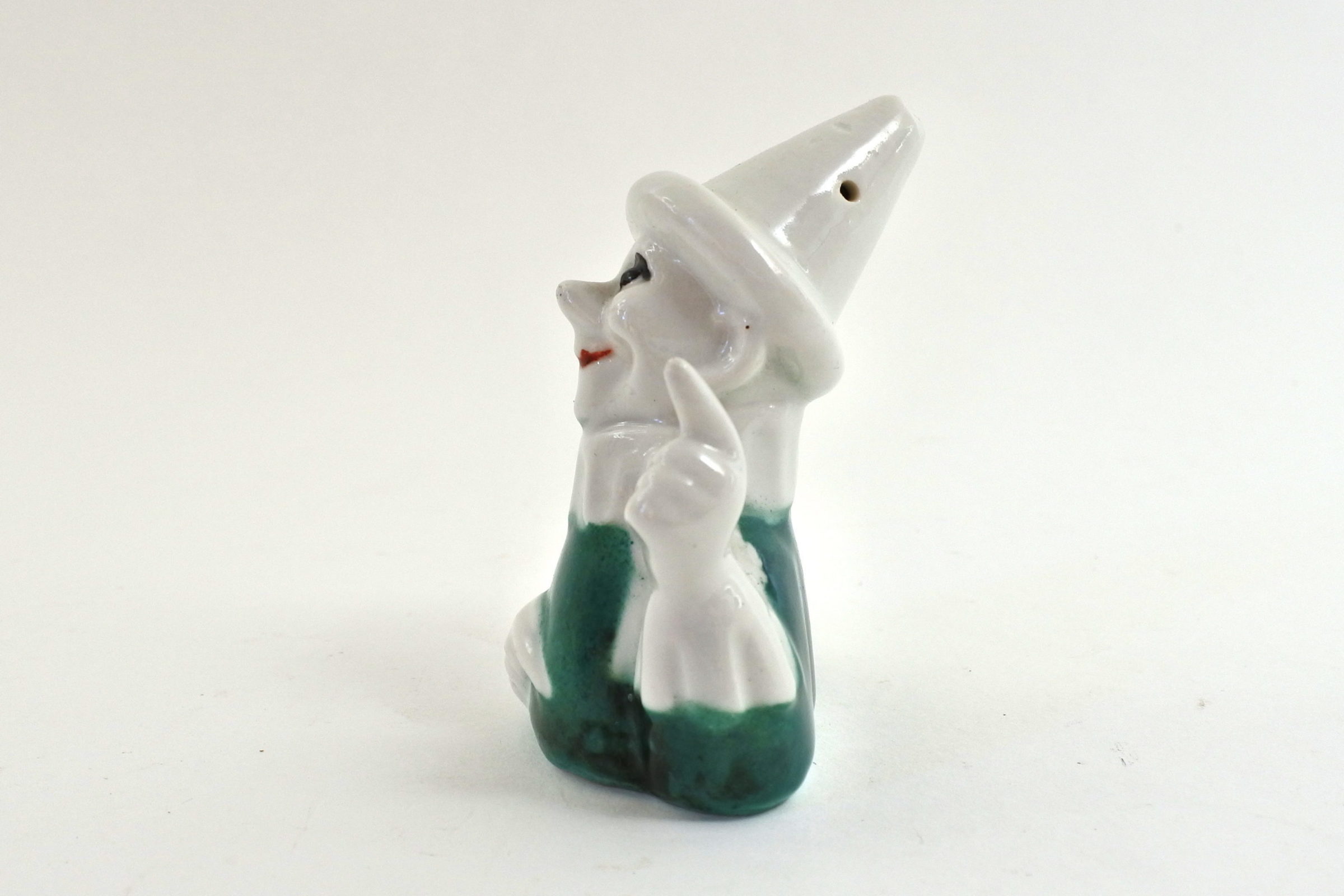Portasale in ceramica a forma di clown - 2