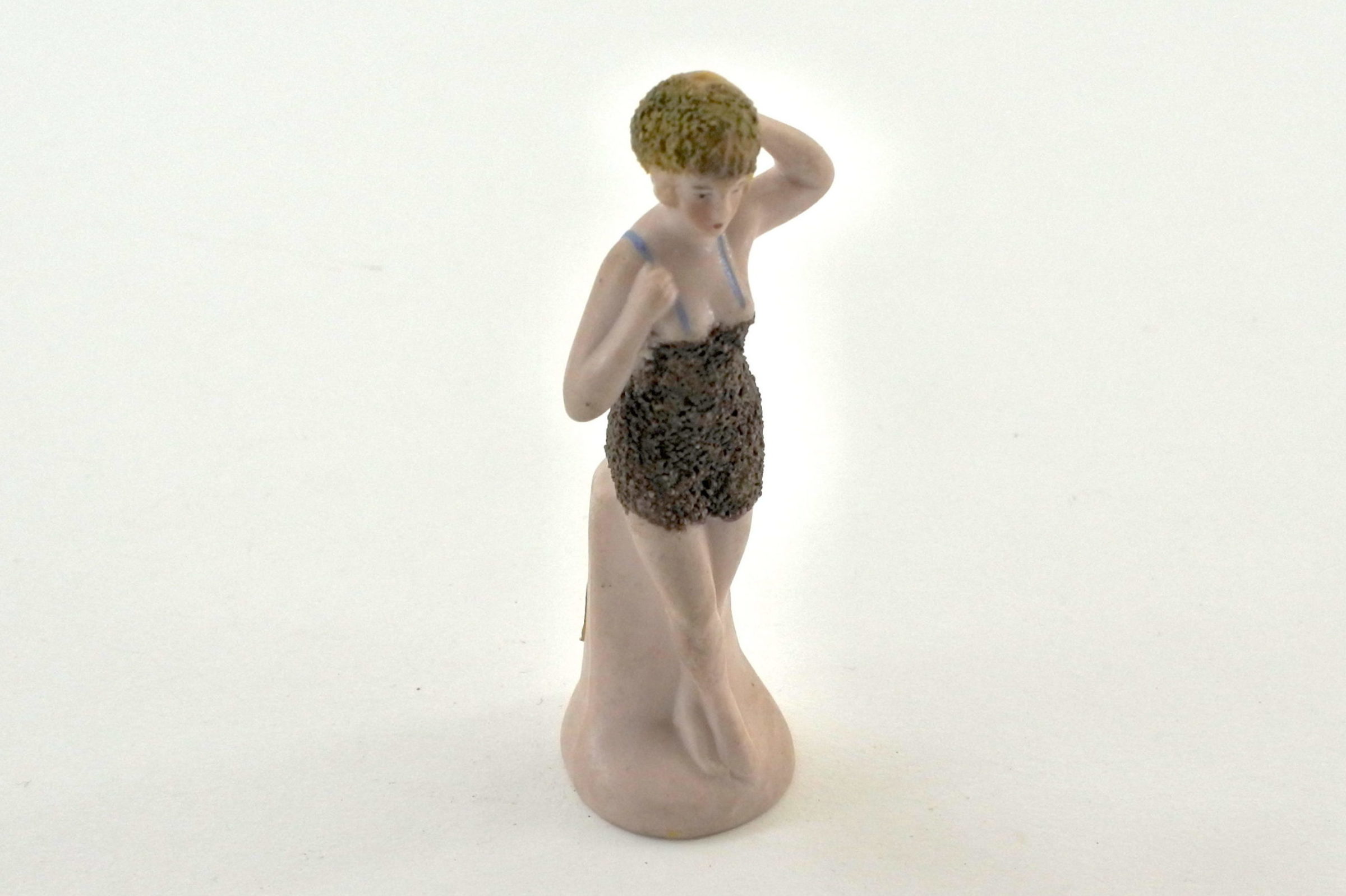 Statuina in biscuit con bagnante - baigneuse - 2