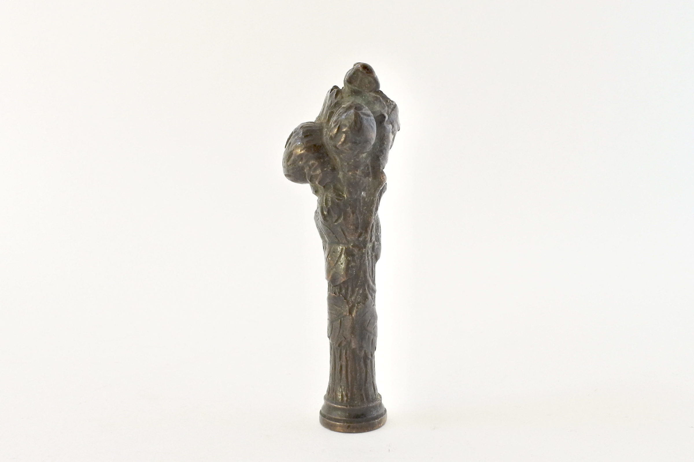 Sigillo in bronzo finemente modellato con tipario da incidere - 4