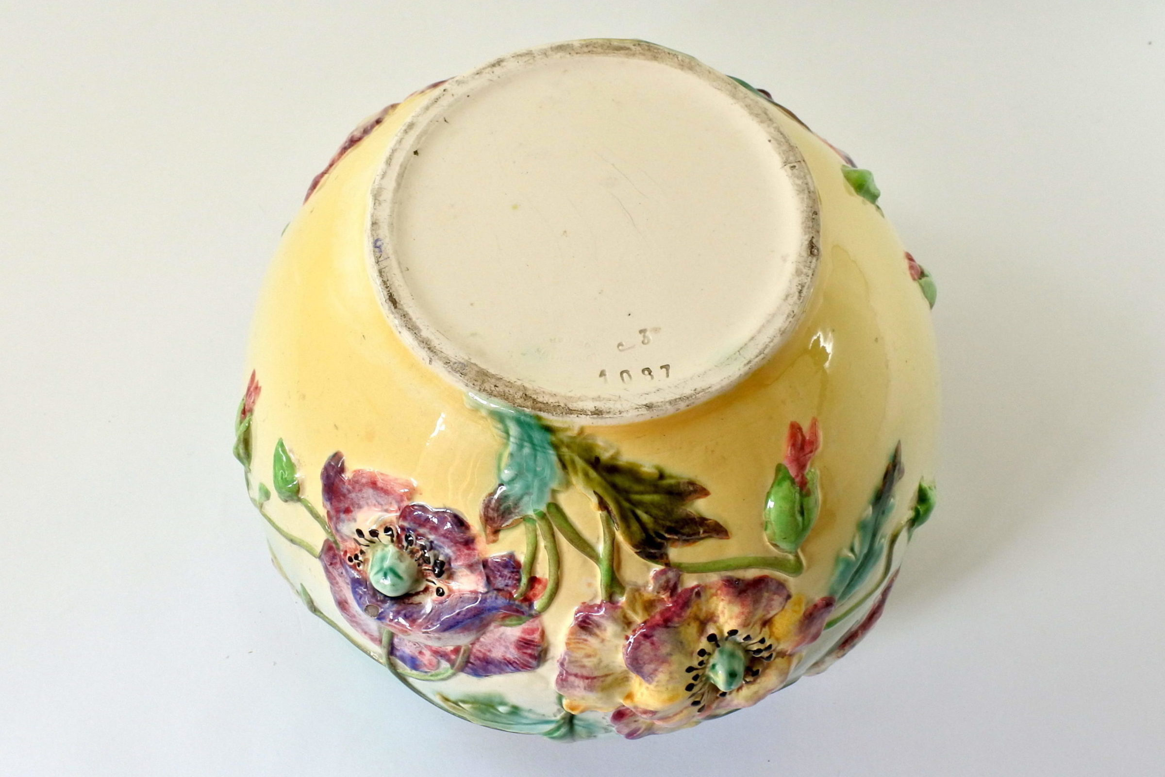 Cache pot in ceramica barbotine - Manifattura Longchamp - 5