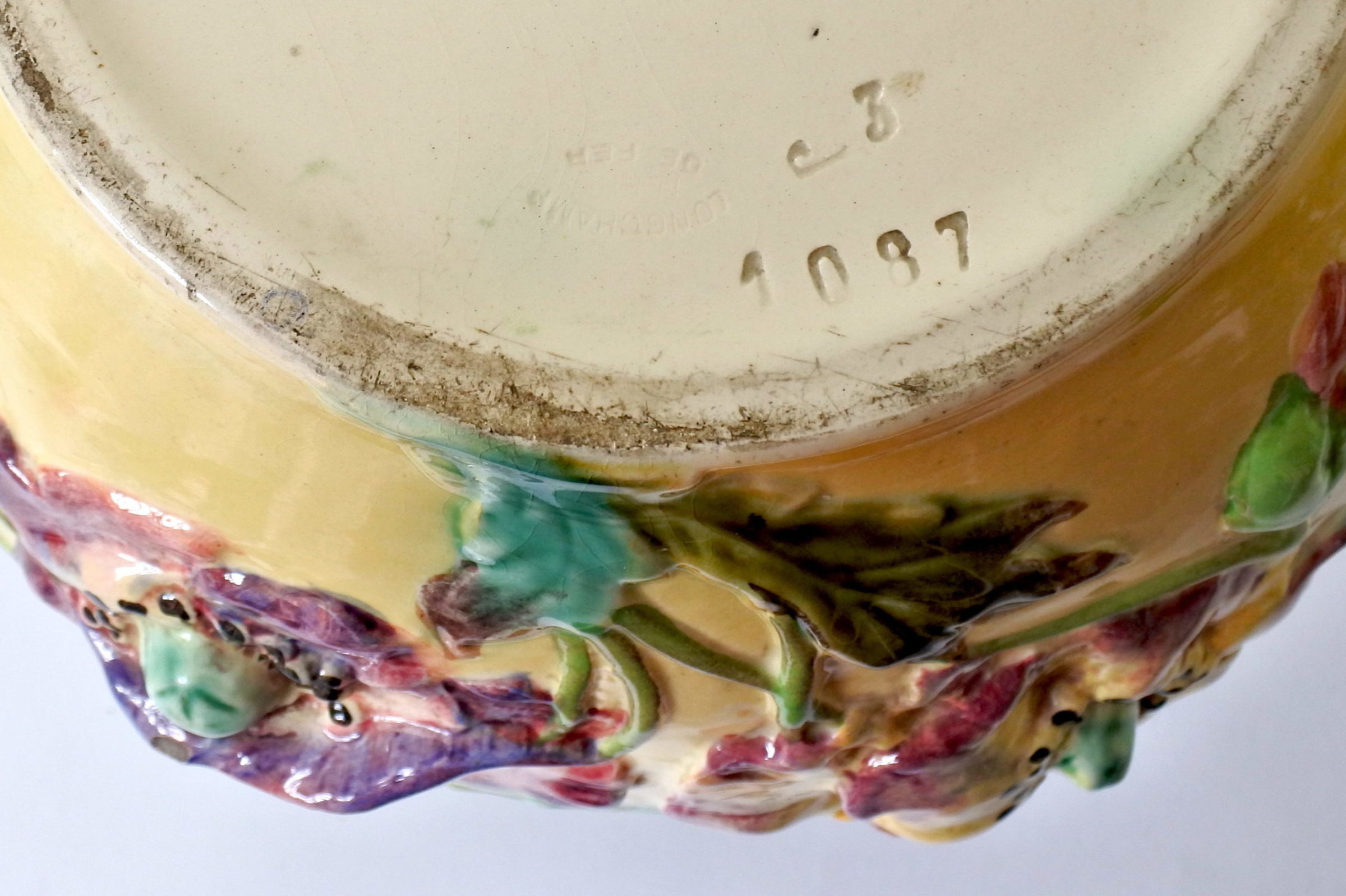 Cache pot in ceramica barbotine - Manifattura Longchamp - 6