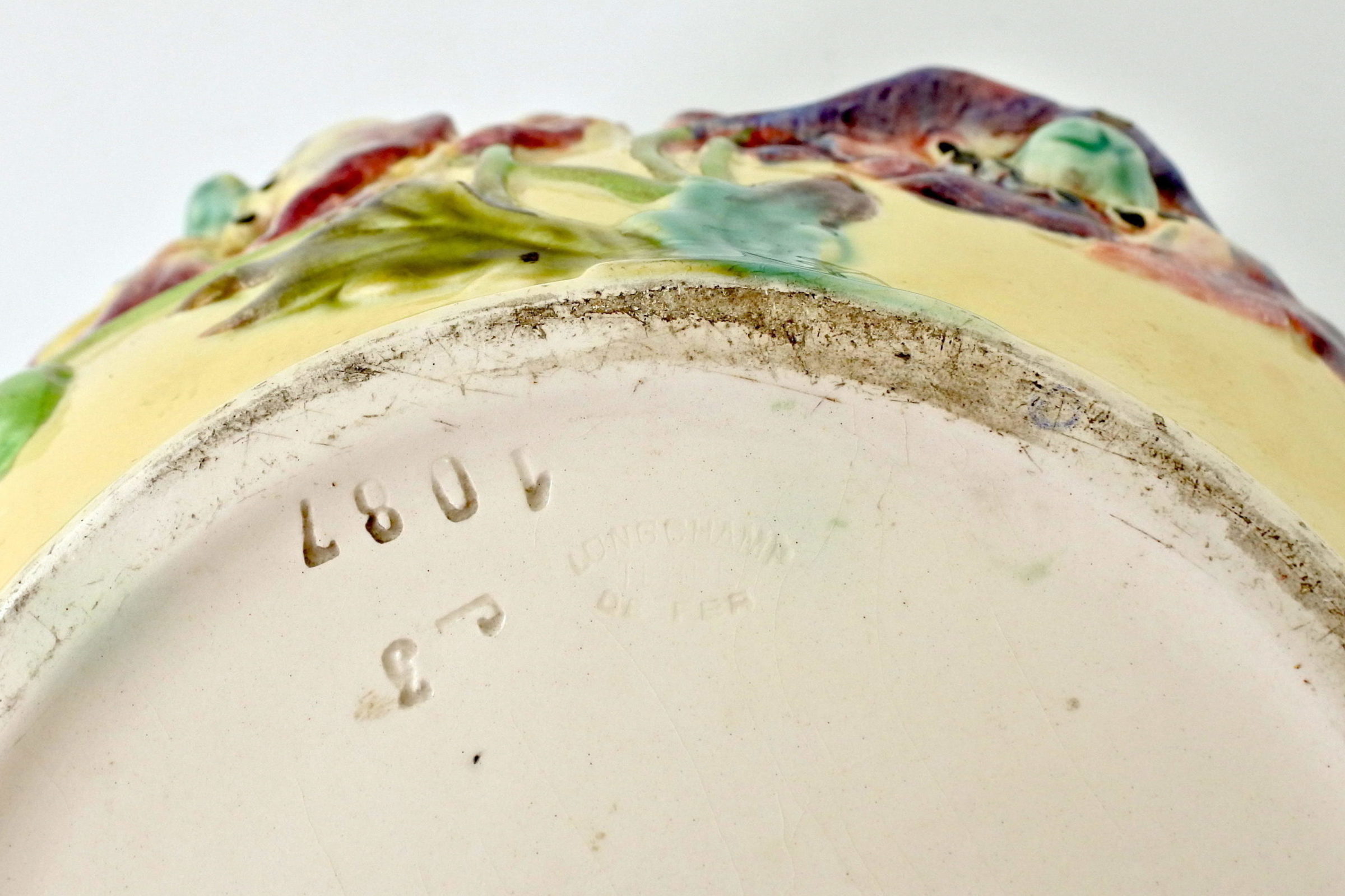 Cache pot in ceramica barbotine - Manifattura Longchamp - 7