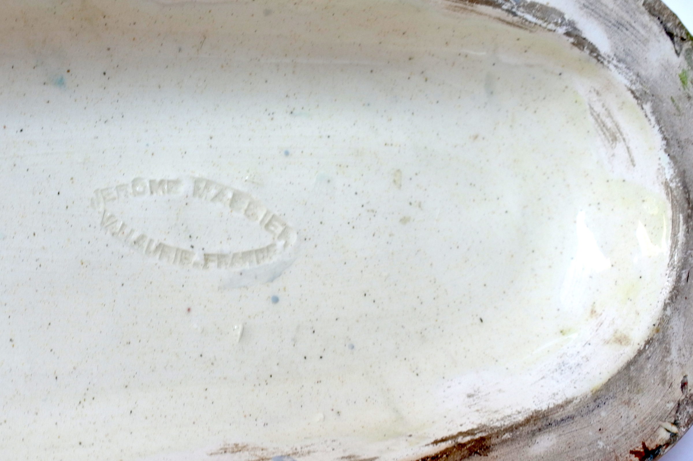 Jardinière Massier in ceramica barbotine a forma di cicala - 6