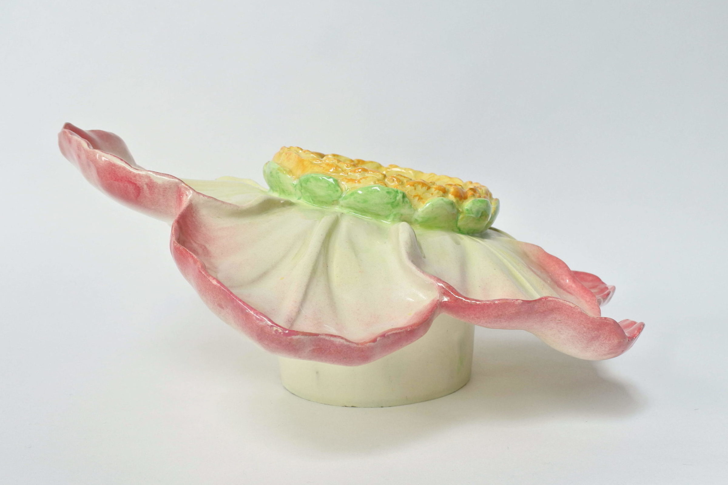 Cache pot Massier in ceramica barbotine a forma di anemone - 5