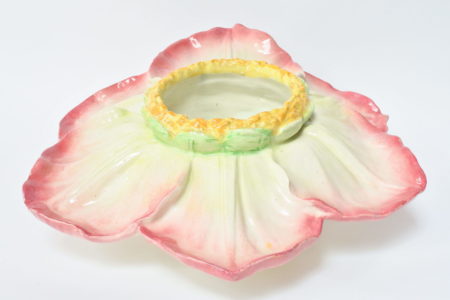 Cache pot Massier in ceramica barbotine a forma di anemone