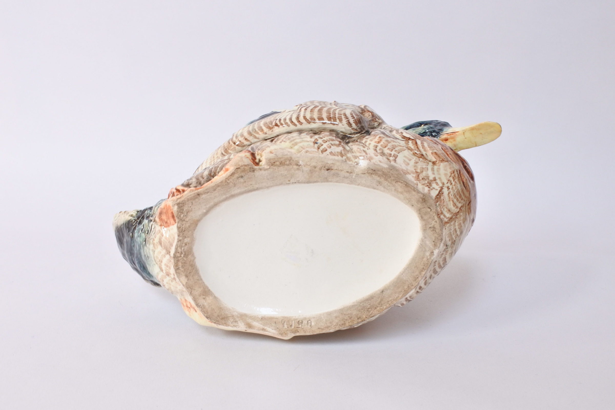 Jardinière Massier in ceramica barbotine con forma di anatra - 9
