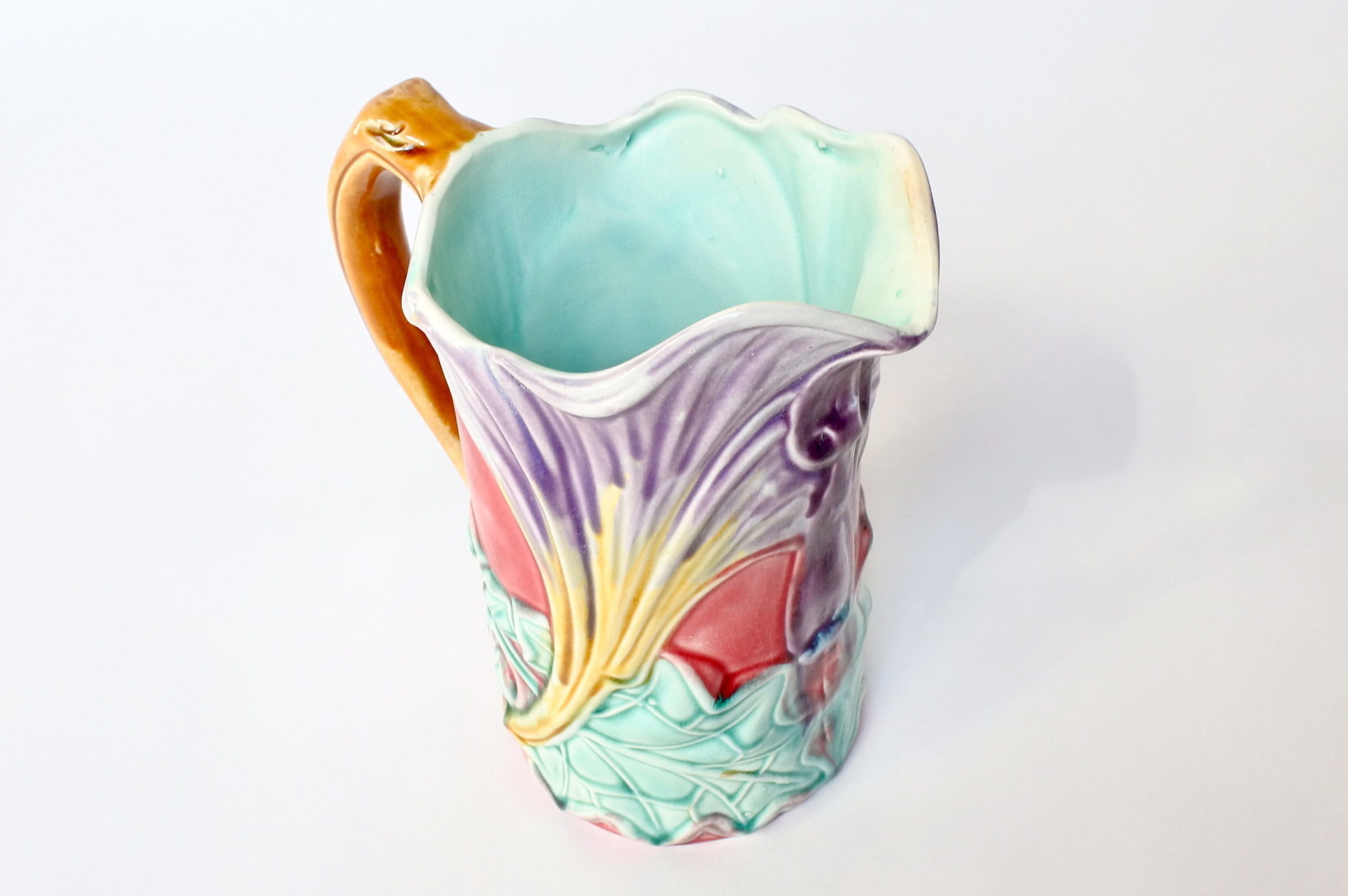 Brocca in ceramica barbotine con calla - Onnaing n° 828 - 5