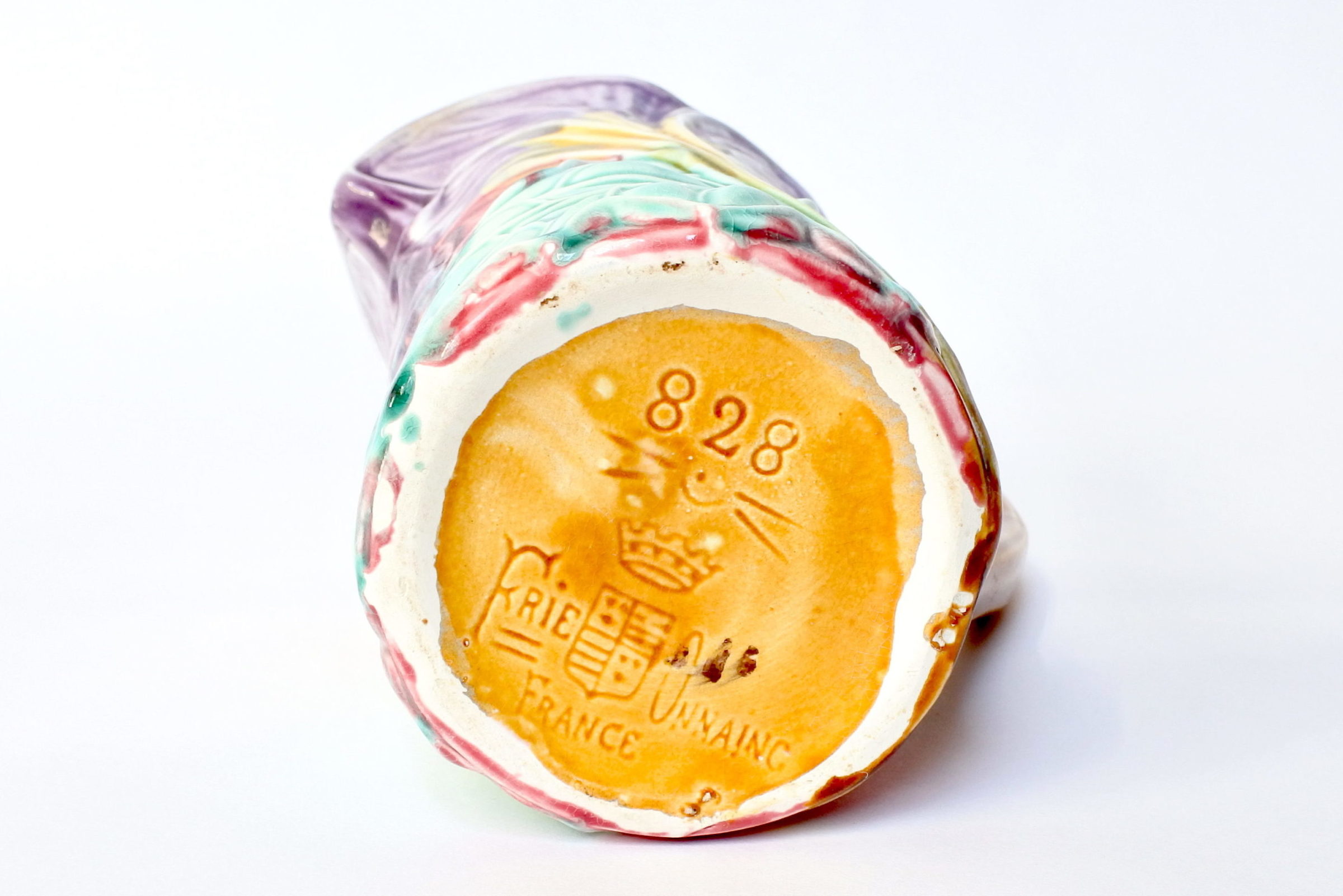 Brocca in ceramica barbotine con calla - Onnaing n° 828 - 6