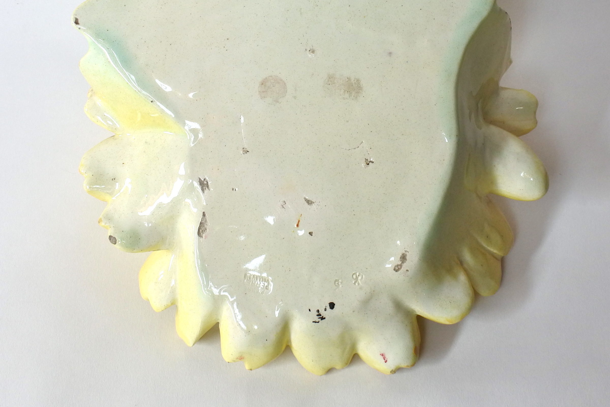 Portafiori da muro in ceramica barbotine a forma di margherita gialla - Pierre Perret - 8