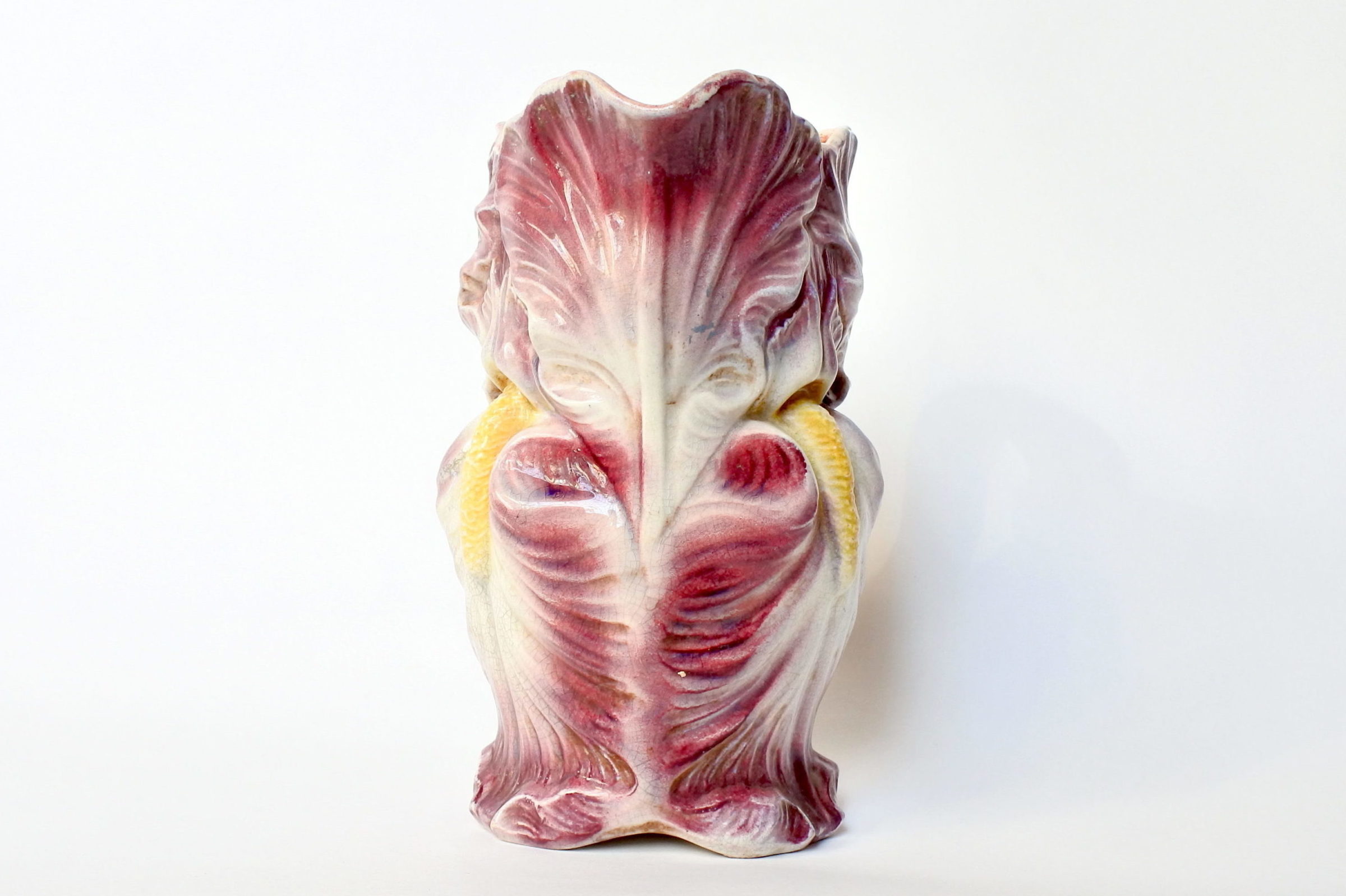 Brocca in ceramica barbotine a forma di iris - Onnaing n° 813 - 5