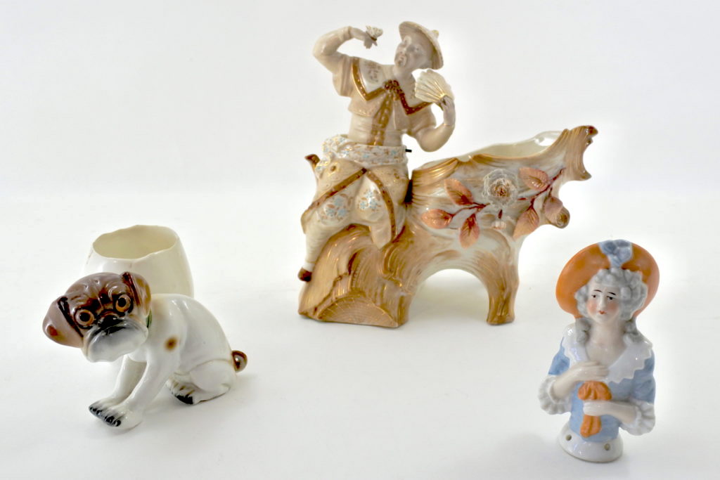 Statuine in ceramica e porcellana antiche di antiquariato e da collezione