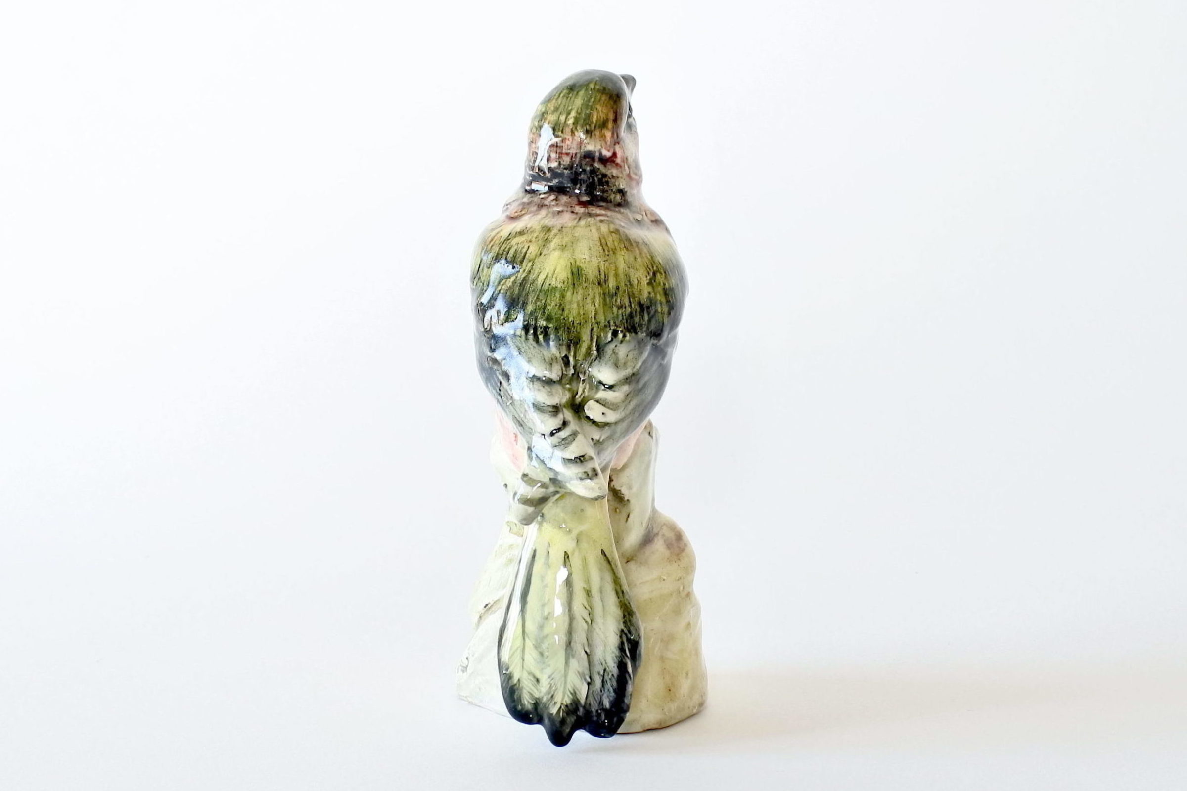Uccellino di Delphin Massier in ceramica barbotine - 3