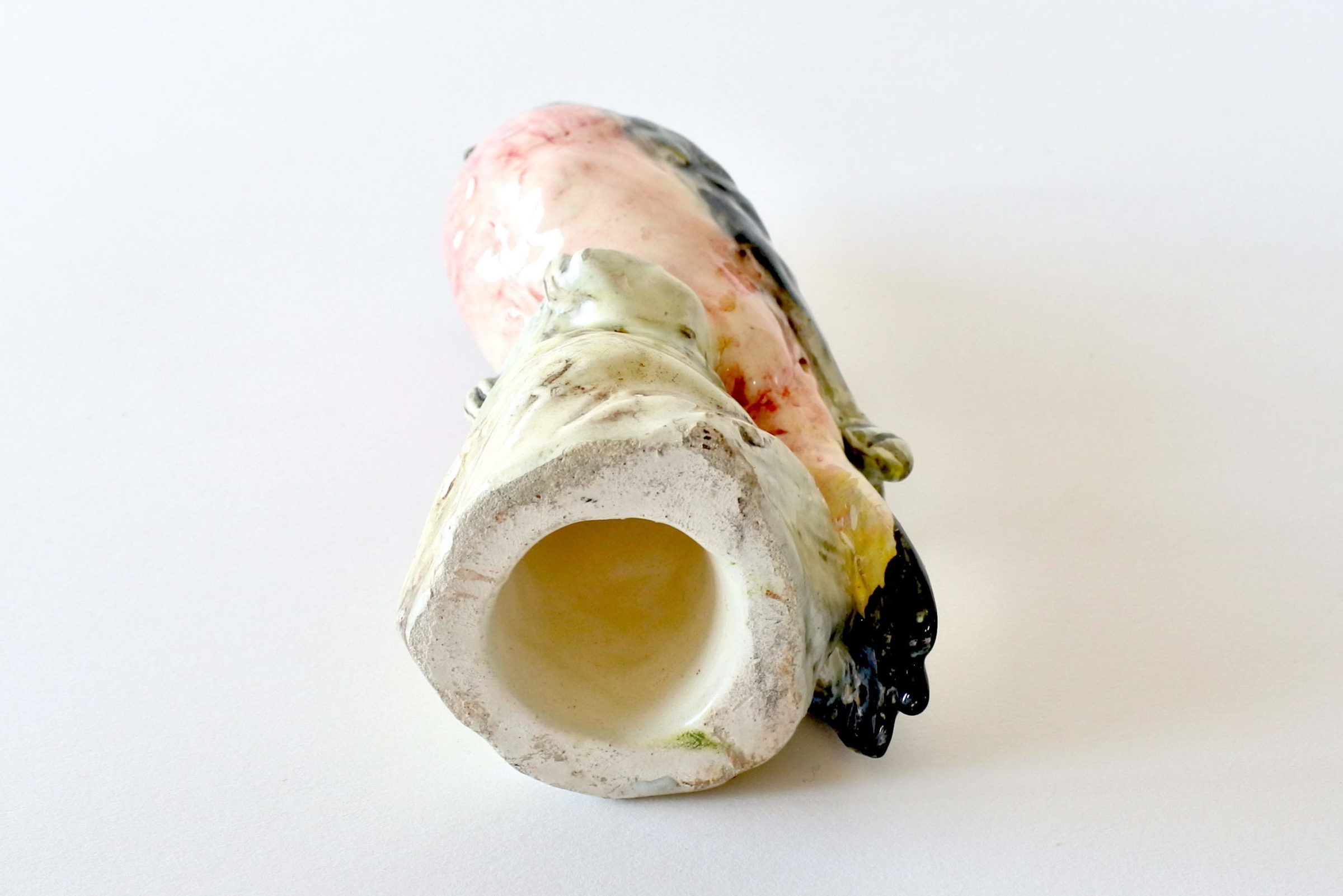 Uccellino di Delphin Massier in ceramica barbotine - 5