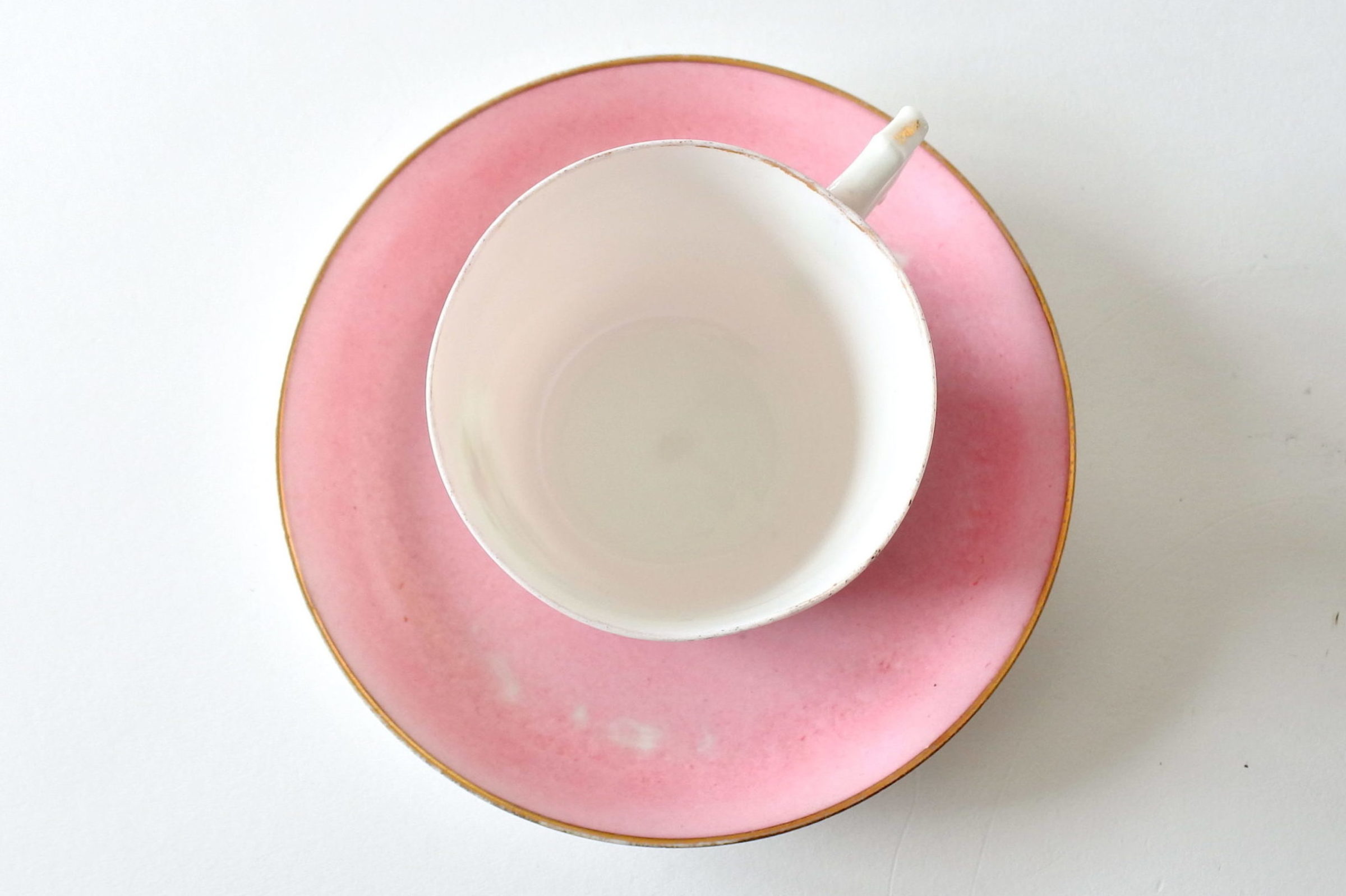 Tazzina antica da caffè in porcellana Vecchia Parigi con fiori - 3
