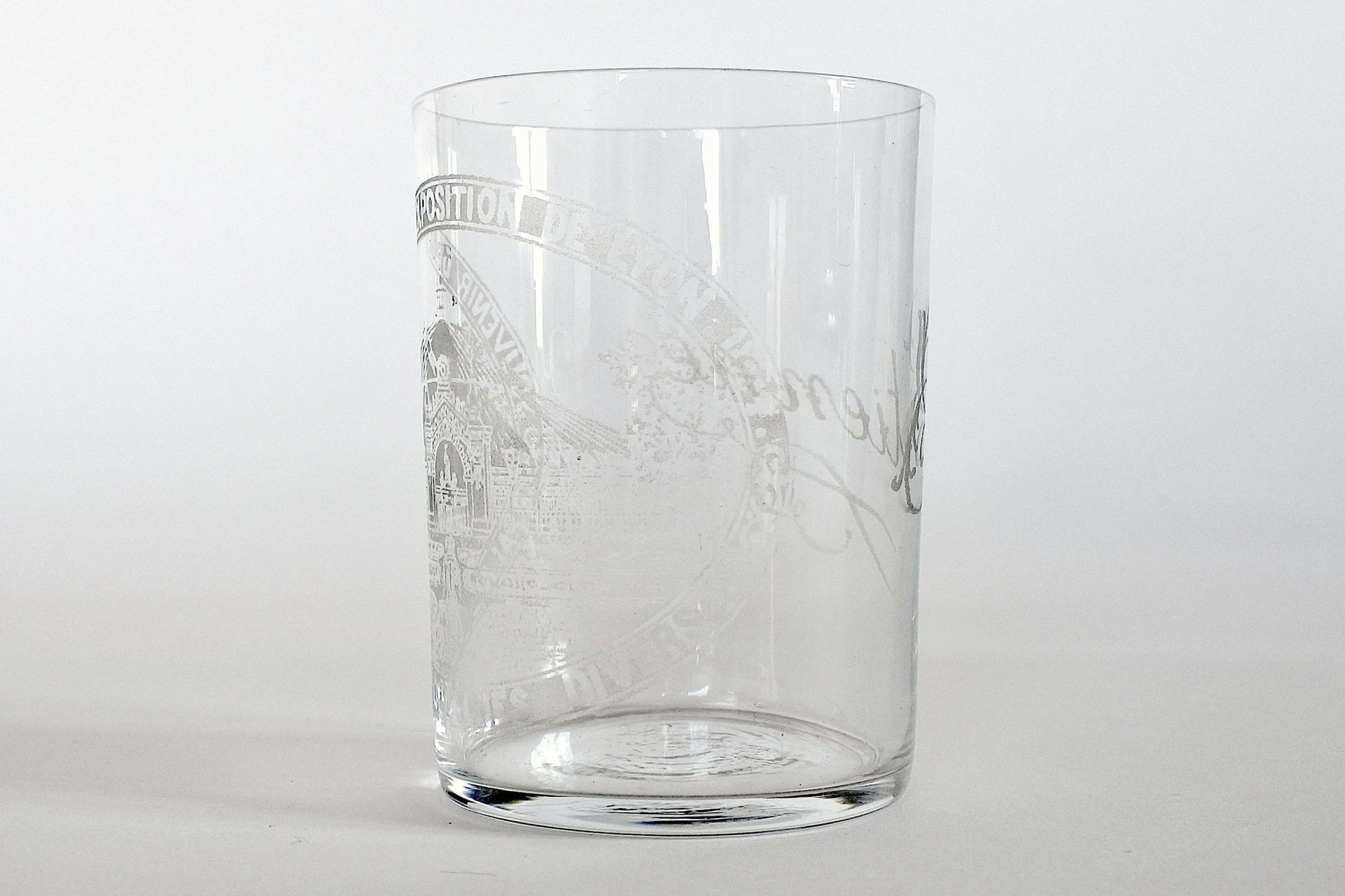 Bicchiere pubblicitario in vetro soffiato trasparente - 2