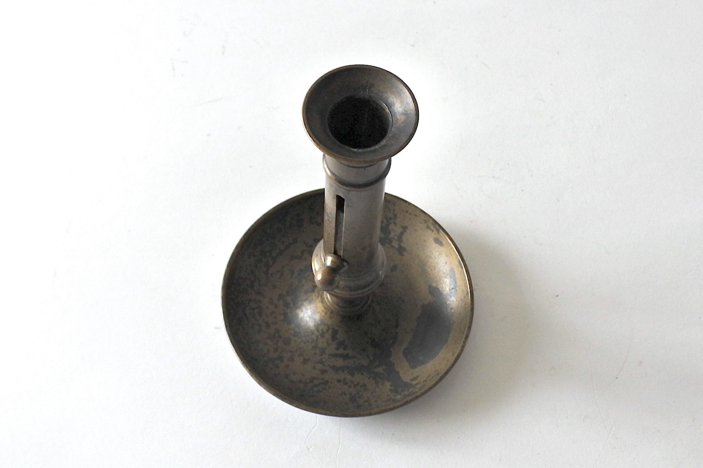 Candeliere in ottone con alzacandela - 4