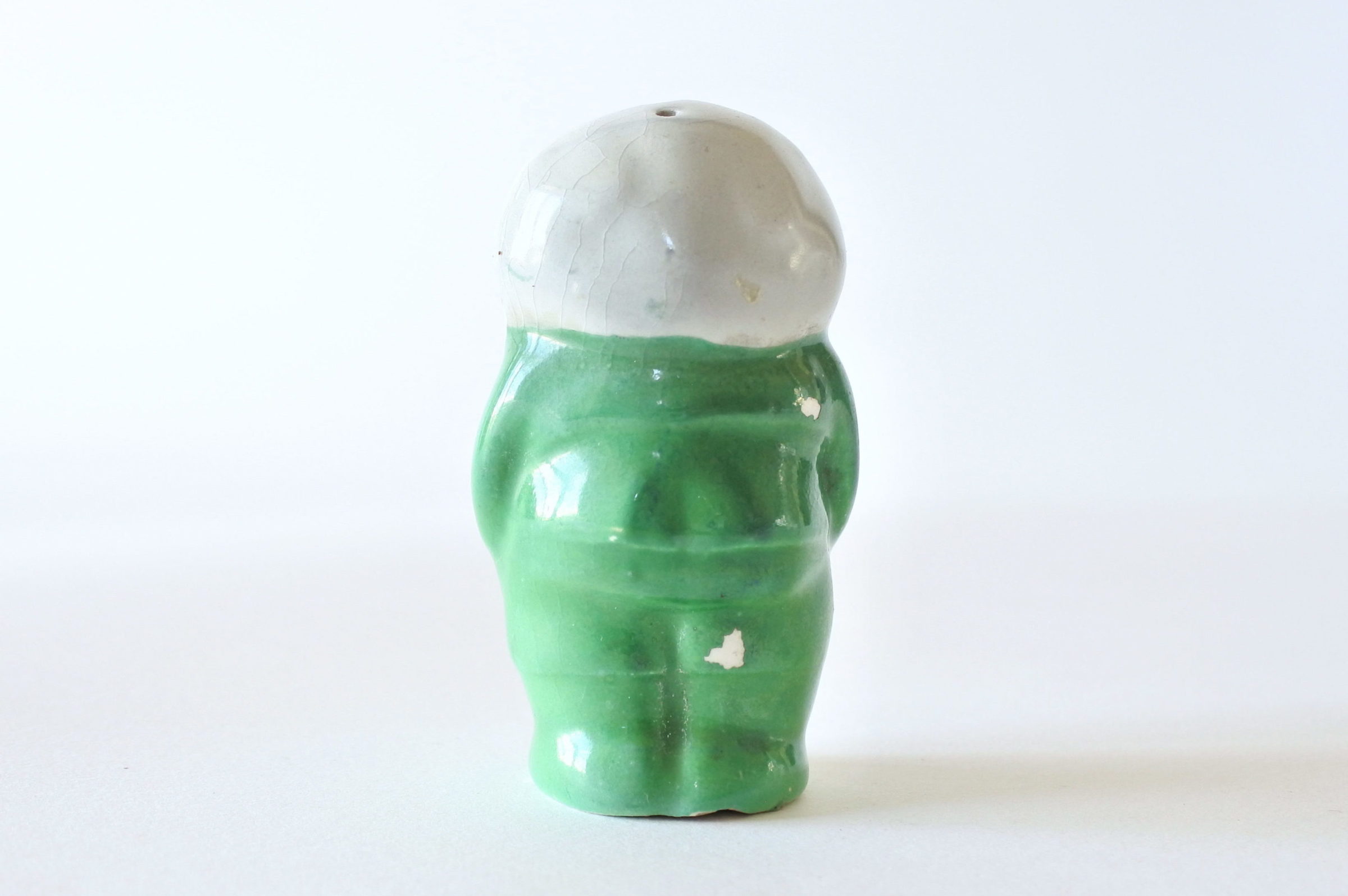 Saliera in ceramica a forma di uomo con barba - 3