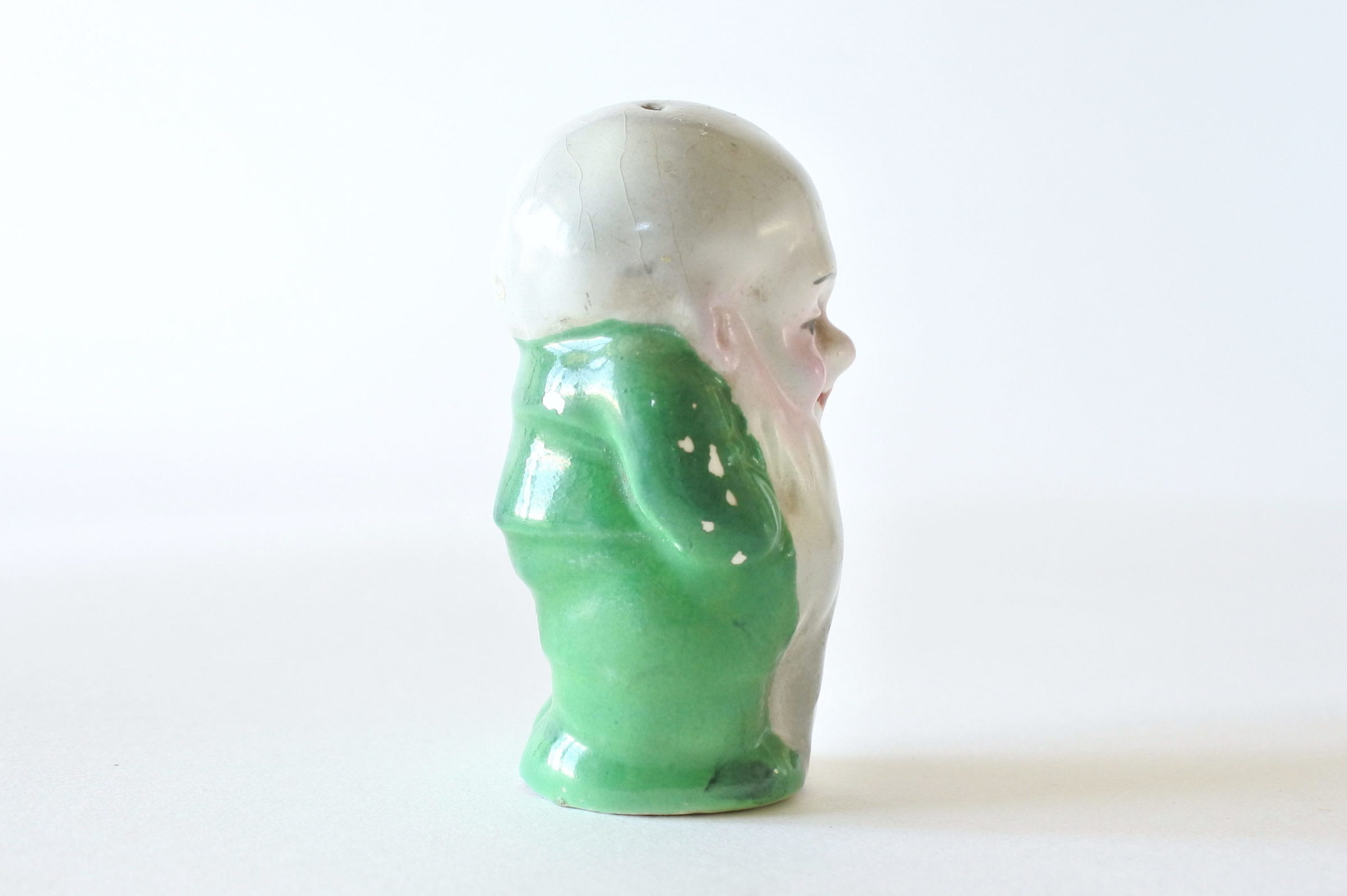 Saliera in ceramica a forma di uomo con barba - 4