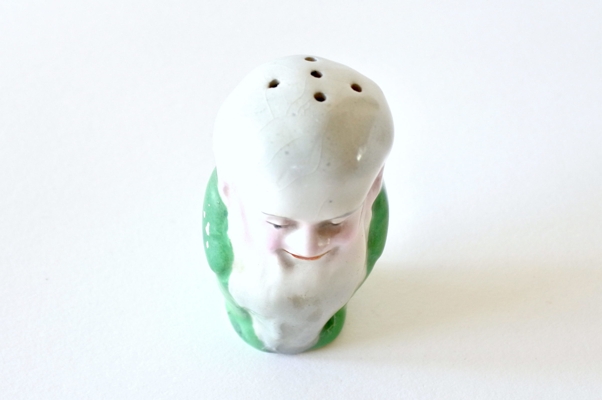 Saliera in ceramica a forma di uomo con barba - 5